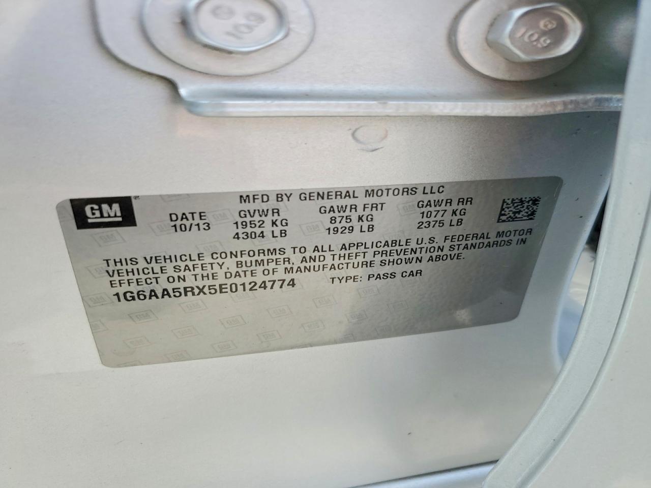 2014 Cadillac Ats Silver vin: 1G6AA5RX5E0124774