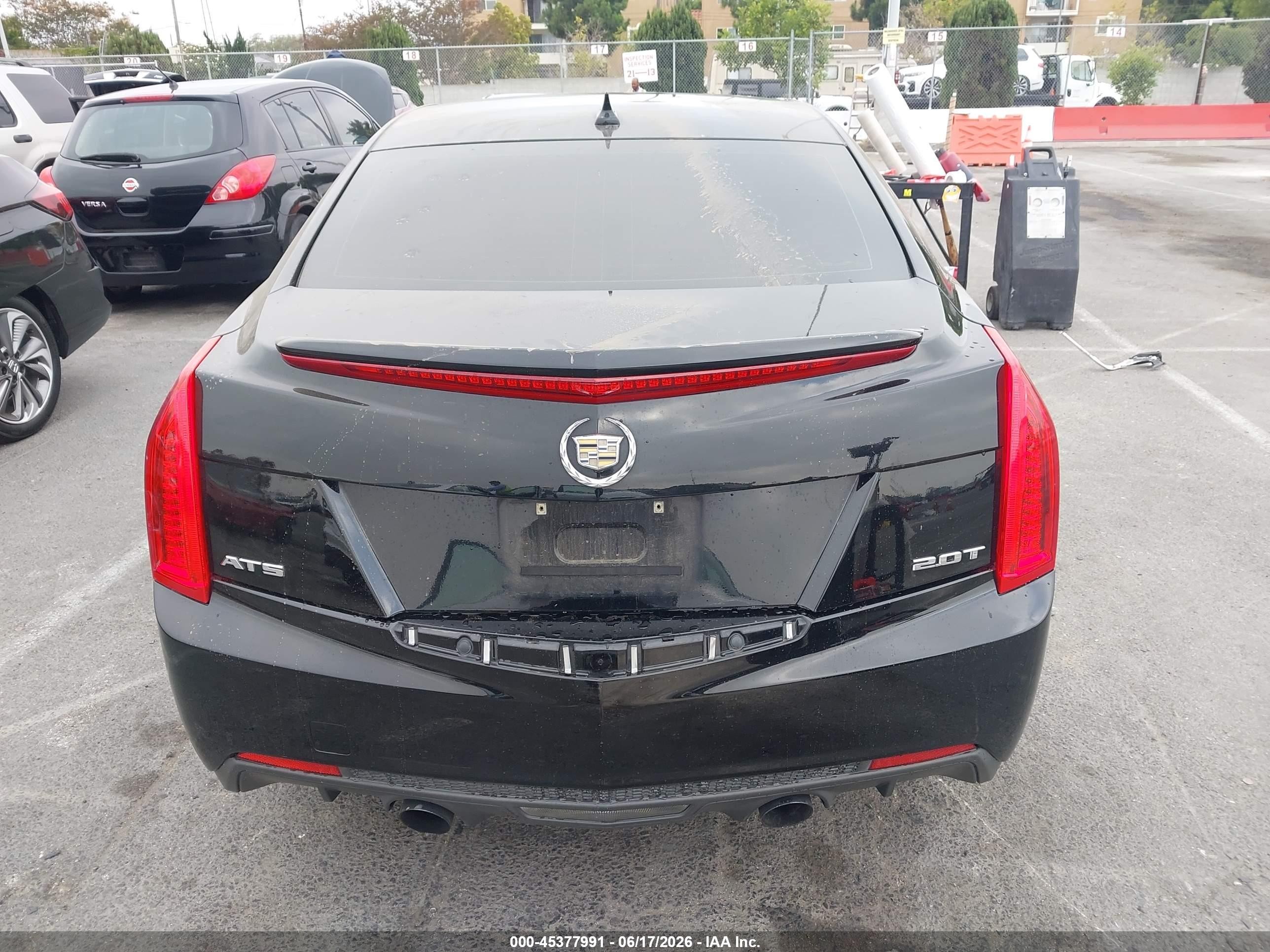 2014 Cadillac Ats Standard Black vin: 1G6AA5RX6E0101178