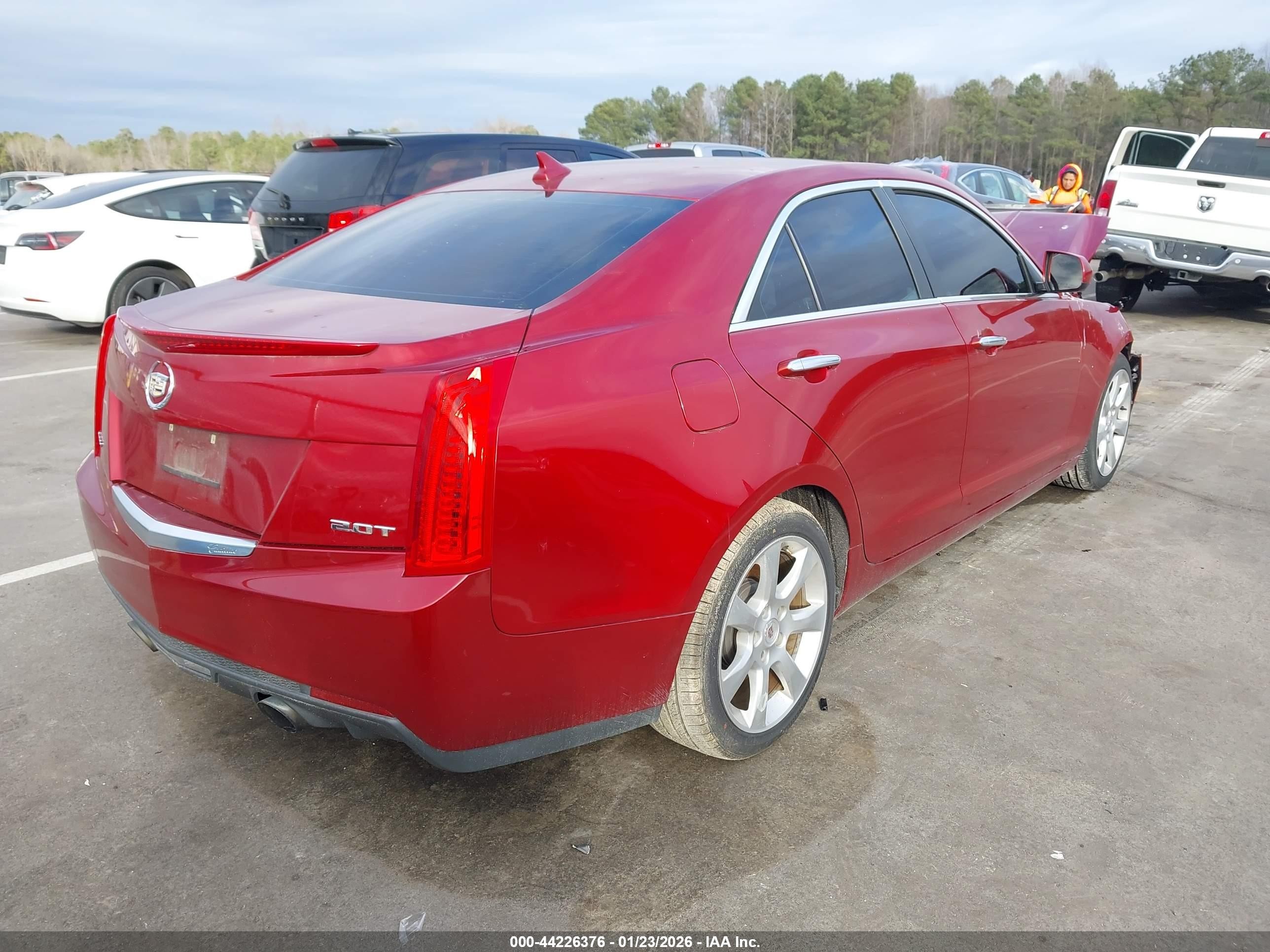 2014 Cadillac Ats Standard Красный vin: 1G6AA5RX6E0171795