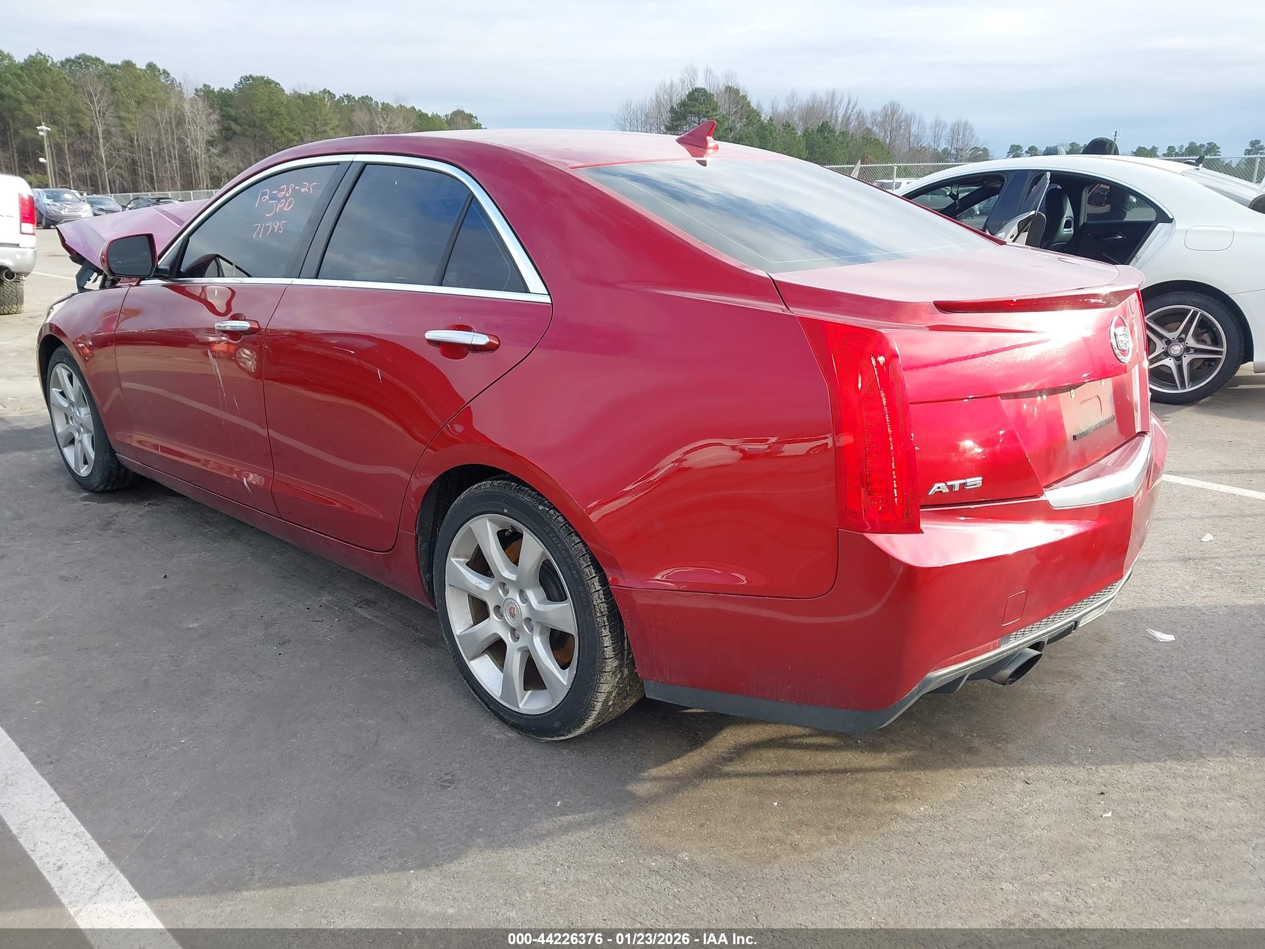 2014 Cadillac Ats Standard Красный vin: 1G6AA5RX6E0171795