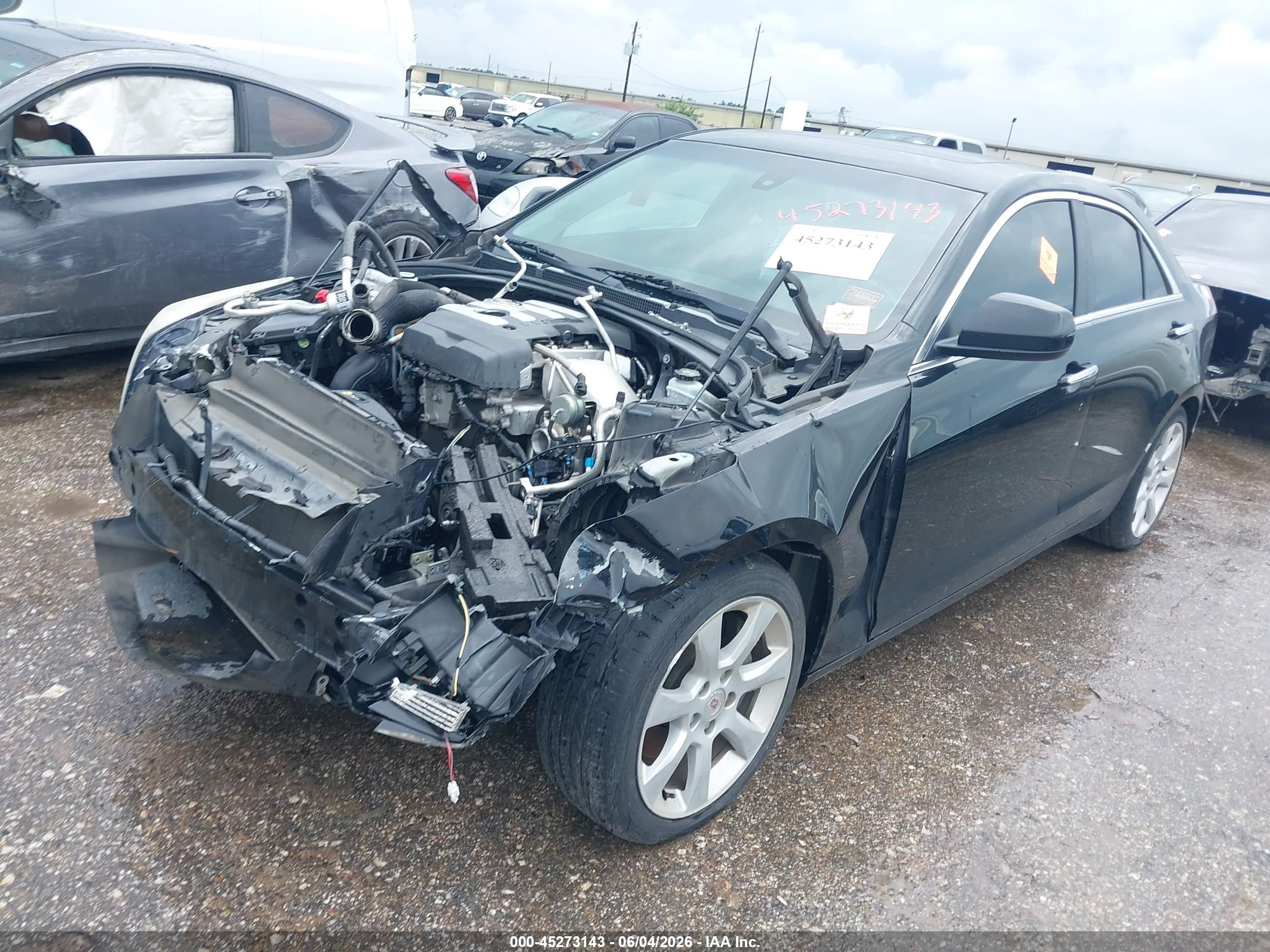 2014 Cadillac Ats Standard Black vin: 1G6AA5RX7E0126655