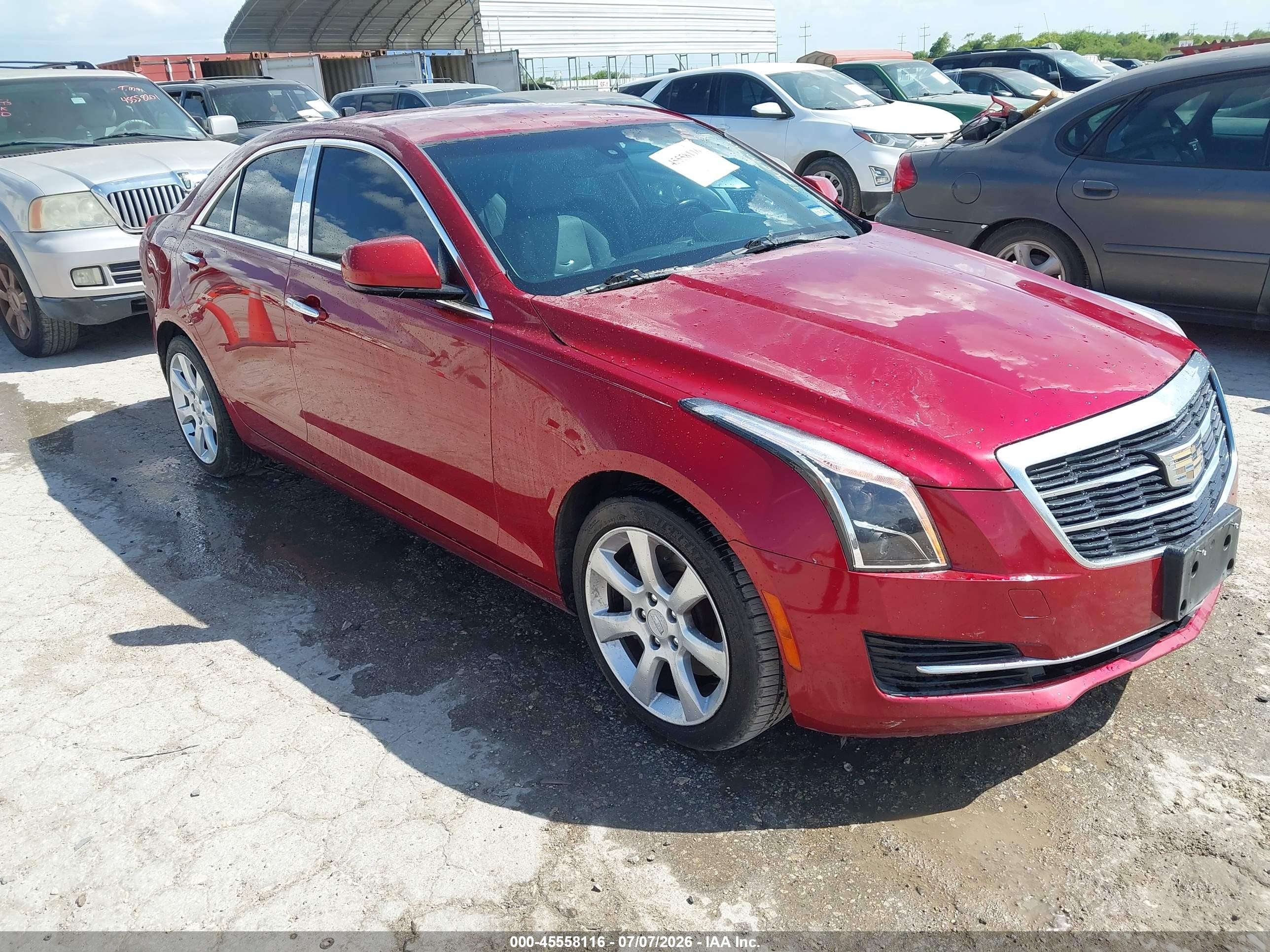 2015 Cadillac Ats Standard Красный vin: 1G6AA5RX7F0111753