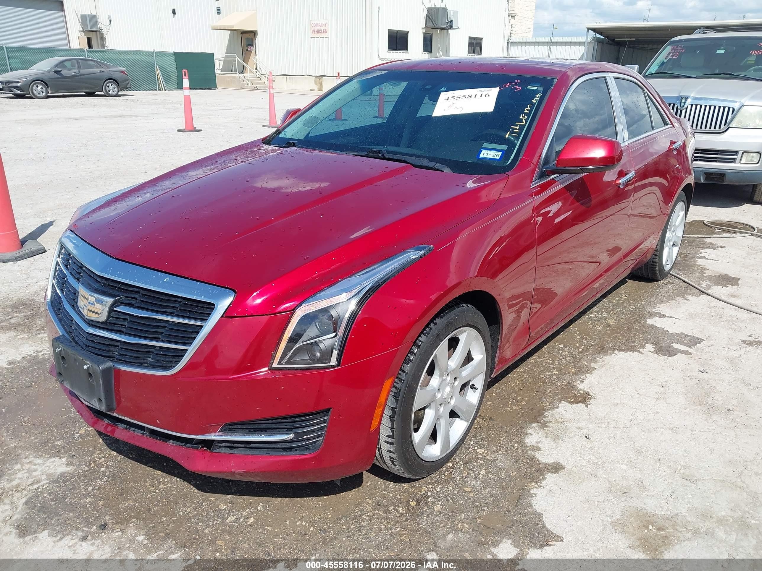 2015 Cadillac Ats Standard Red vin: 1G6AA5RX7F0111753