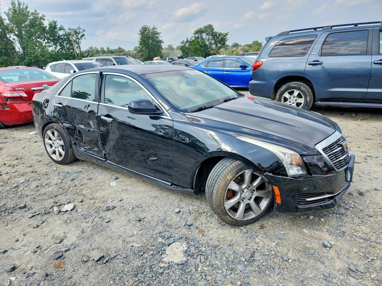 2015 Cadillac Ats Black vin: 1G6AA5RX8F0128335