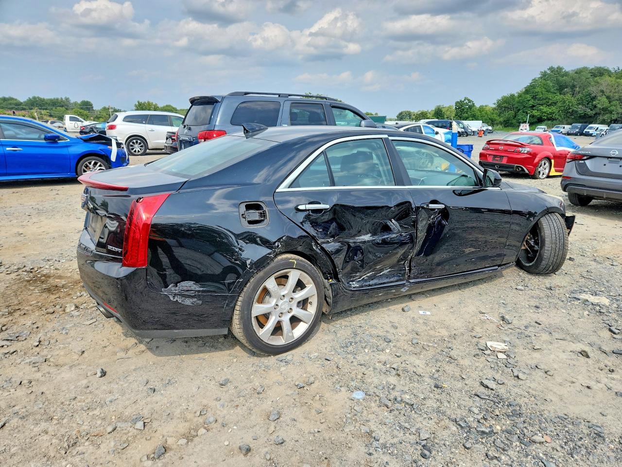 2015 Cadillac Ats Black vin: 1G6AA5RX8F0128335