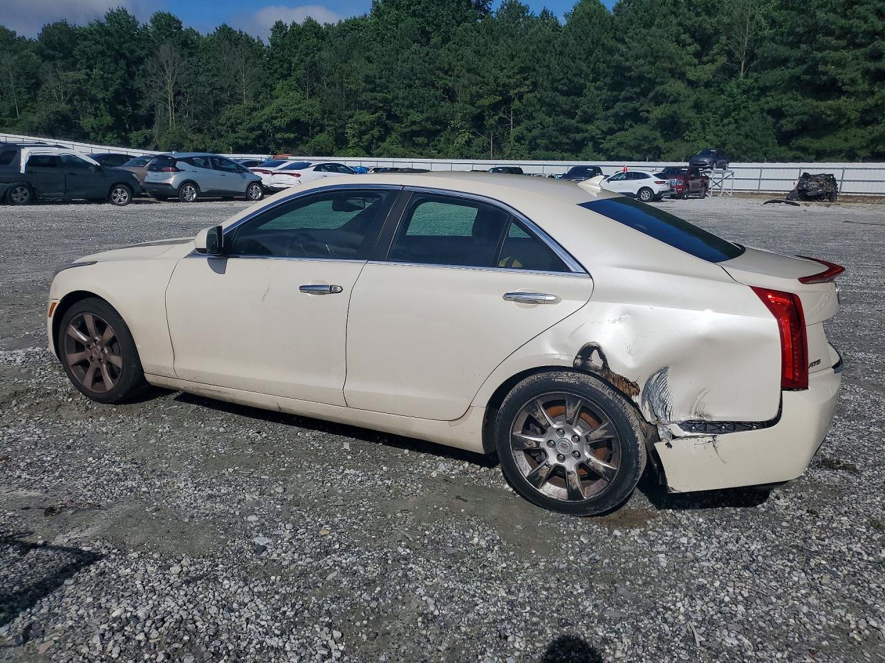 2013 Cadillac Ats White vin: 1G6AA5RX9D0126798