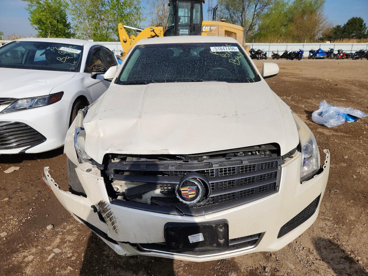 2014 Cadillac Ats White vin: 1G6AA5RX9E0120128