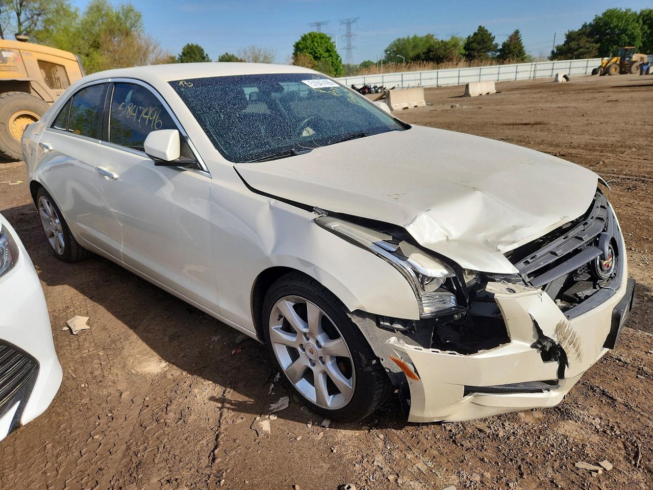 2014 Cadillac Ats White vin: 1G6AA5RX9E0120128