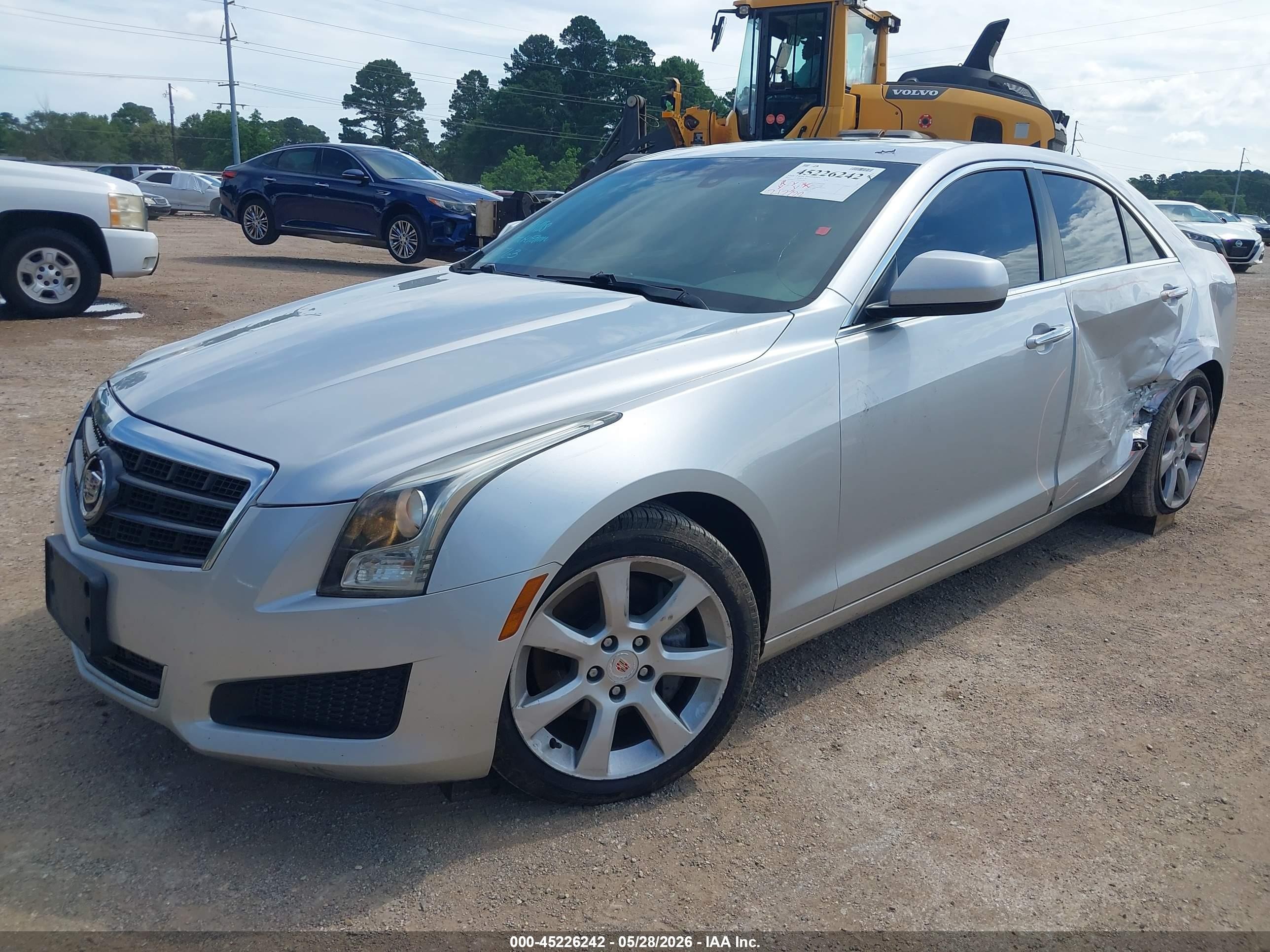 2013 Cadillac Ats Standard Белый vin: 1G6AA5RXXD0168686