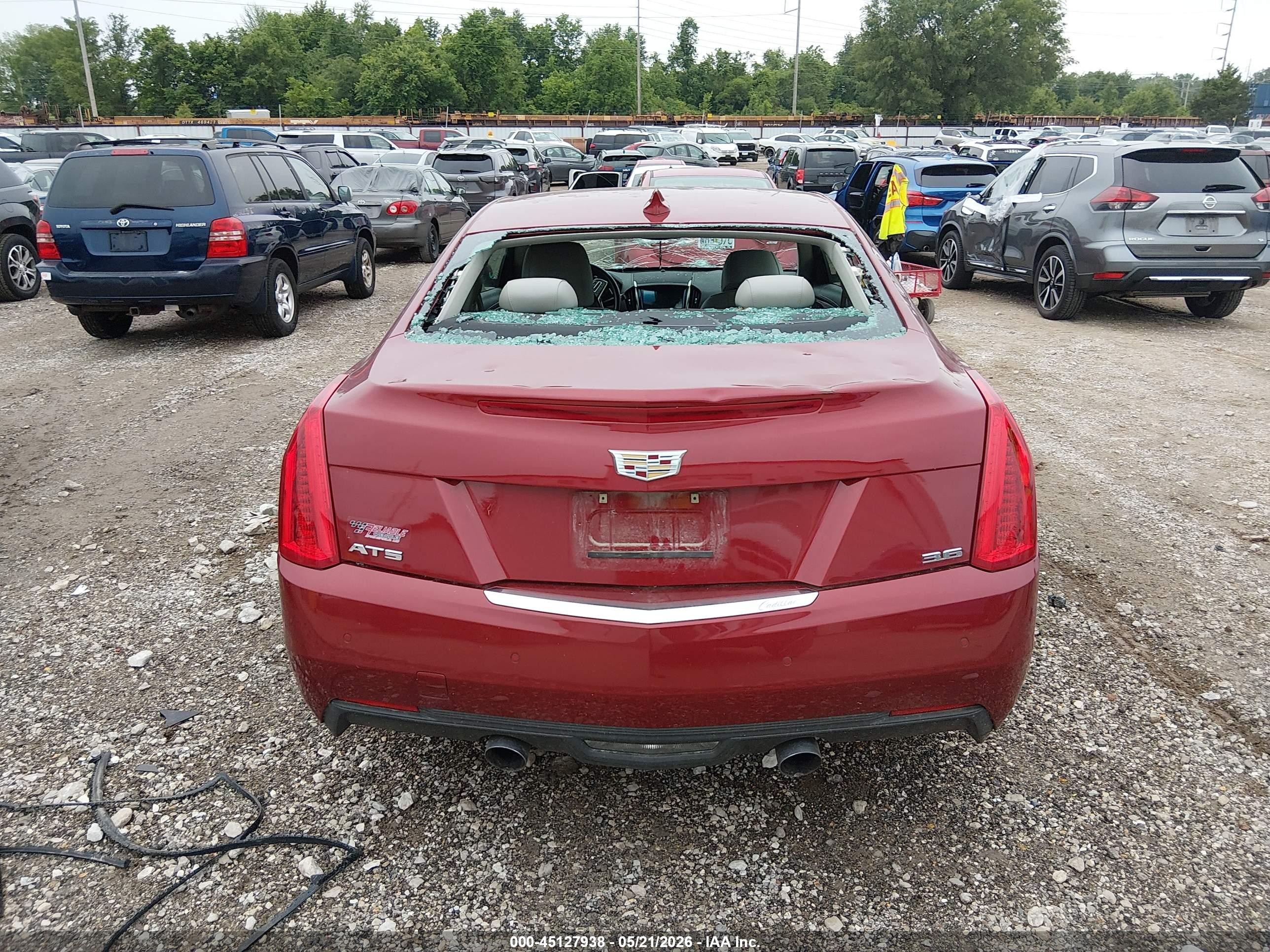 2015 Cadillac Ats Luxury Red vin: 1G6AB1R36F0110435