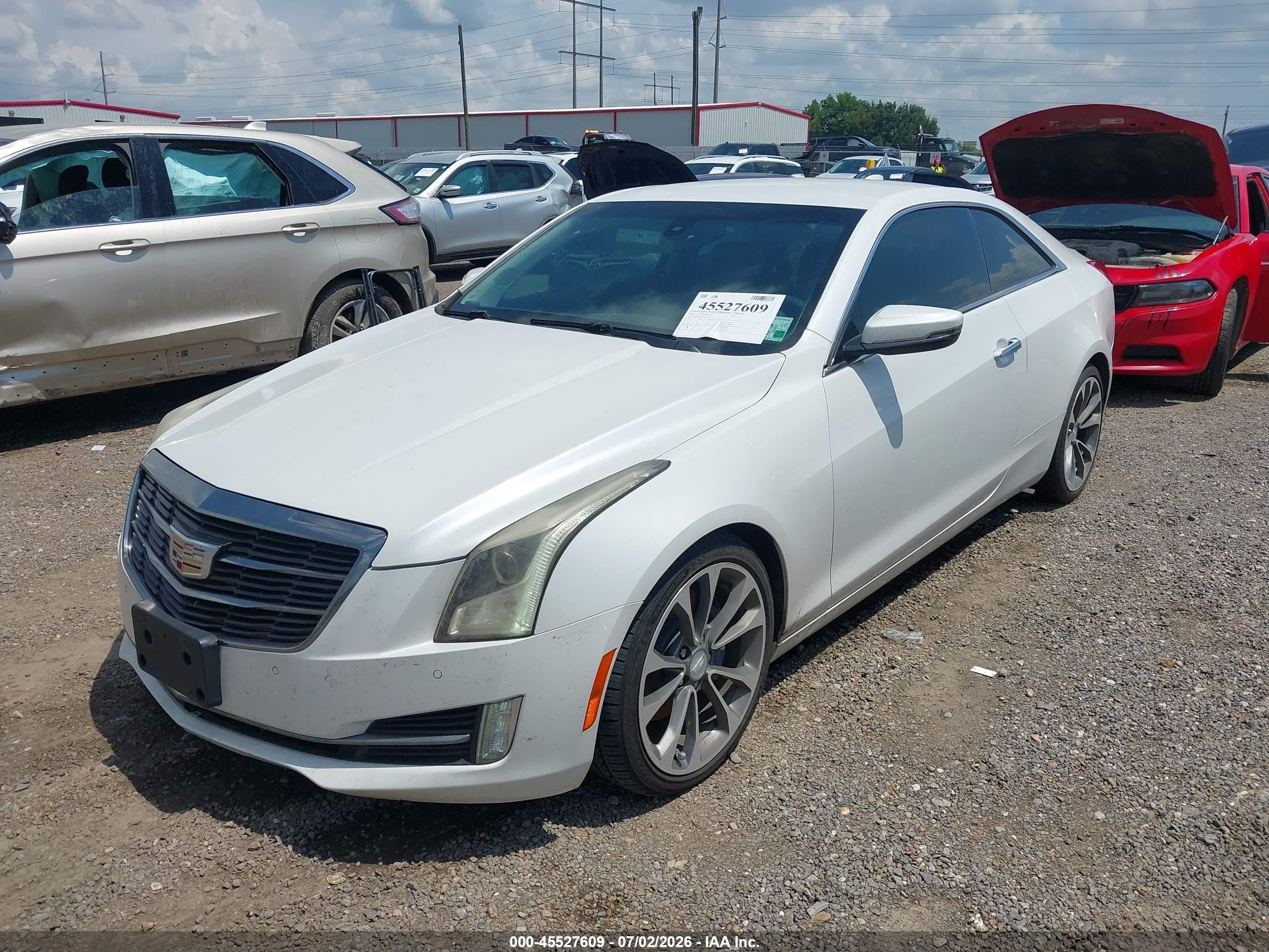 2015 Cadillac Ats Luxury White vin: 1G6AB1R39F0137130
