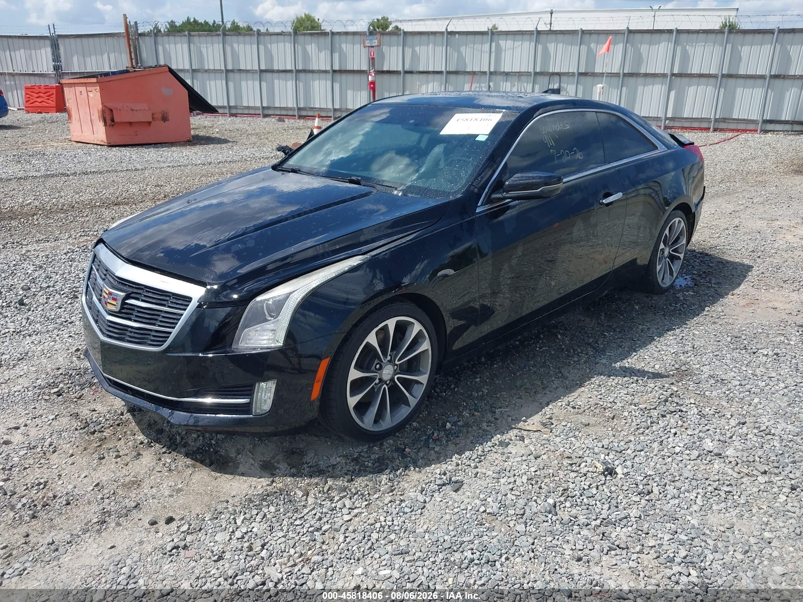 2015 Cadillac Ats Luxury Черный vin: 1G6AB1RX1F0126108