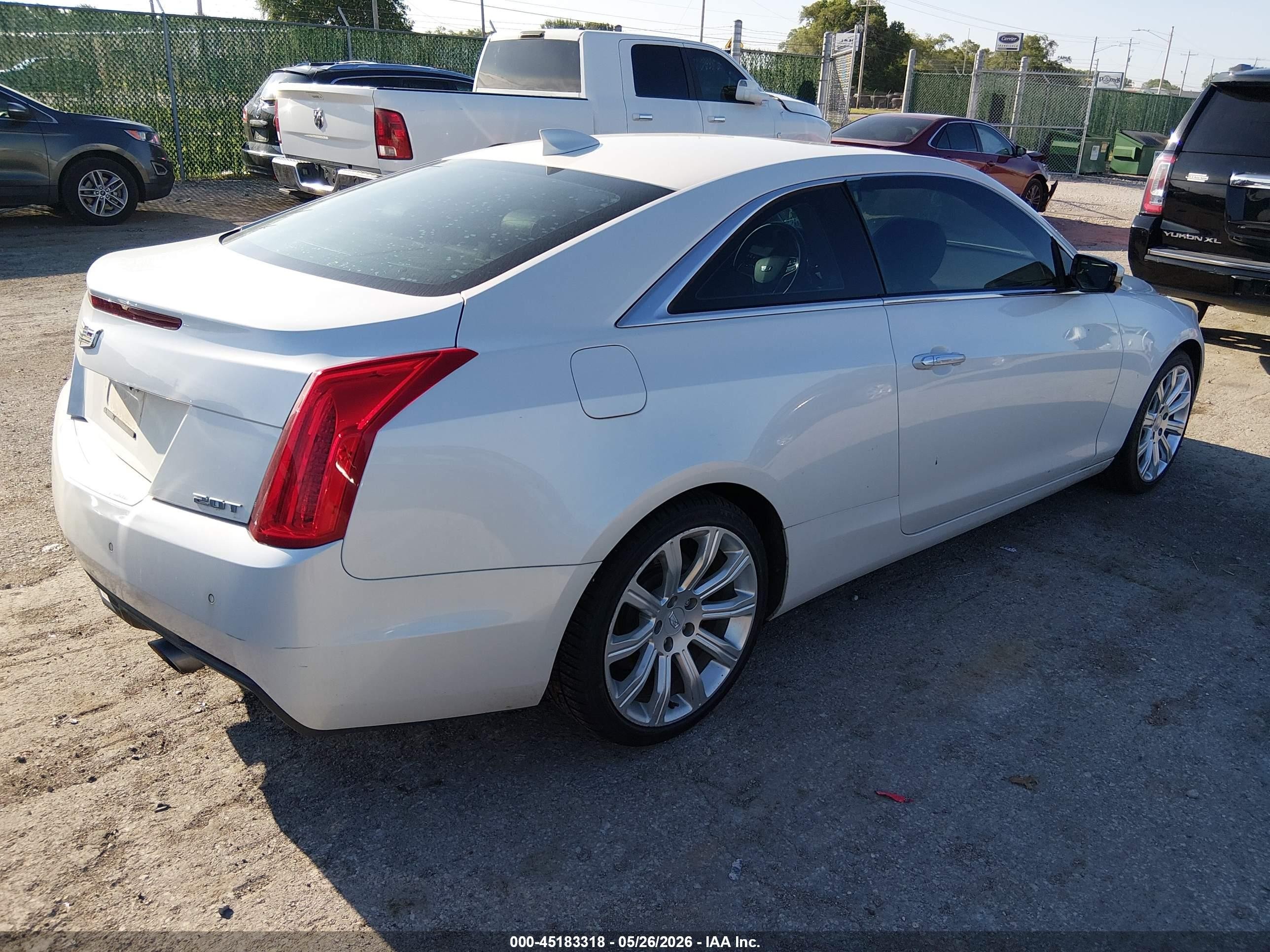 2015 Cadillac Ats Luxury White vin: 1G6AB1RX5F0114379