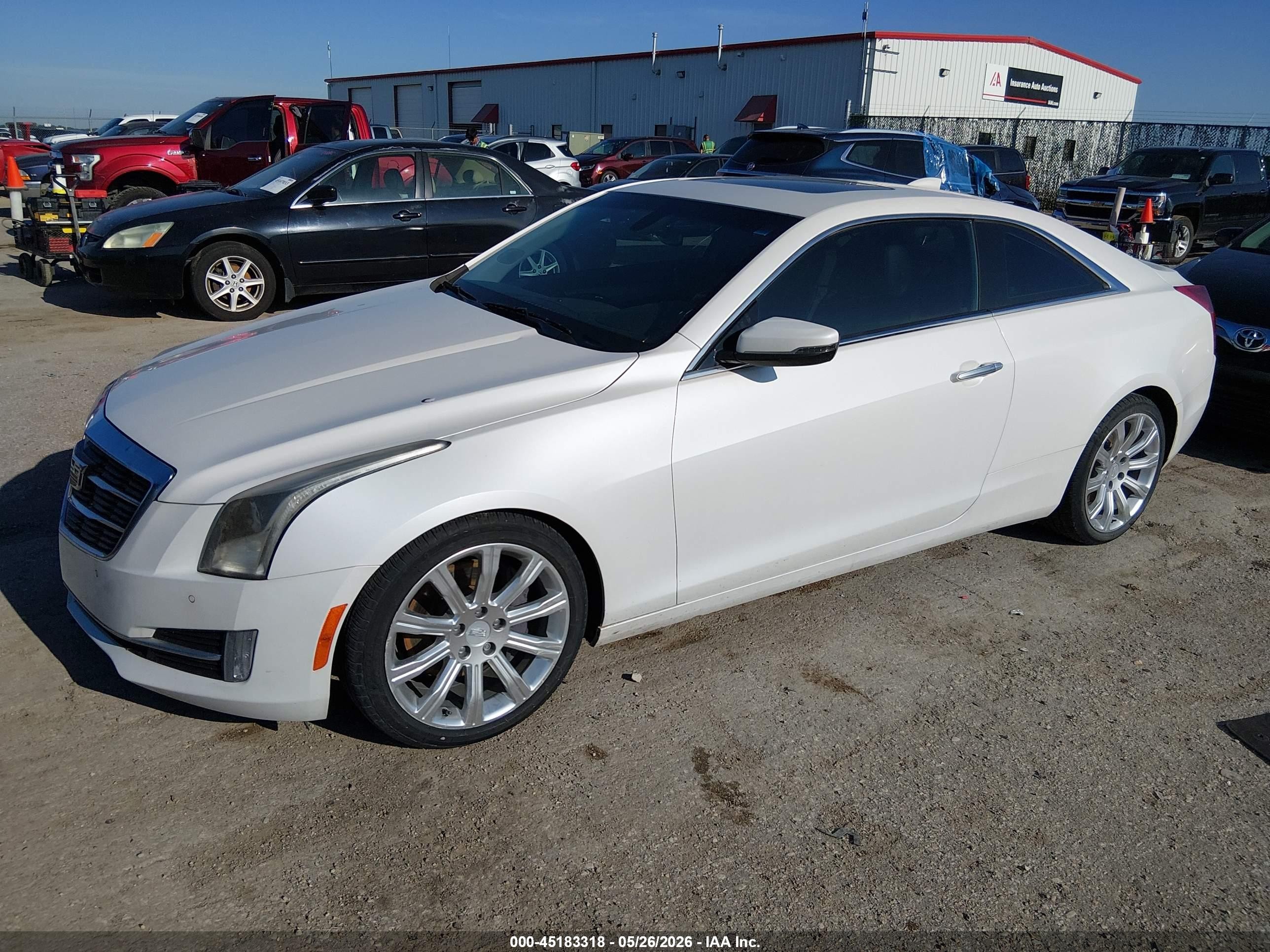 2015 Cadillac Ats Luxury White vin: 1G6AB1RX5F0114379
