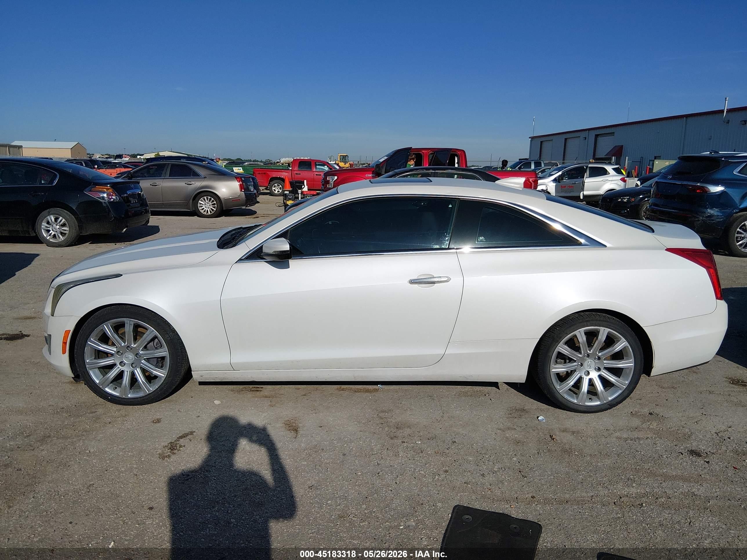 2015 Cadillac Ats Luxury White vin: 1G6AB1RX5F0114379