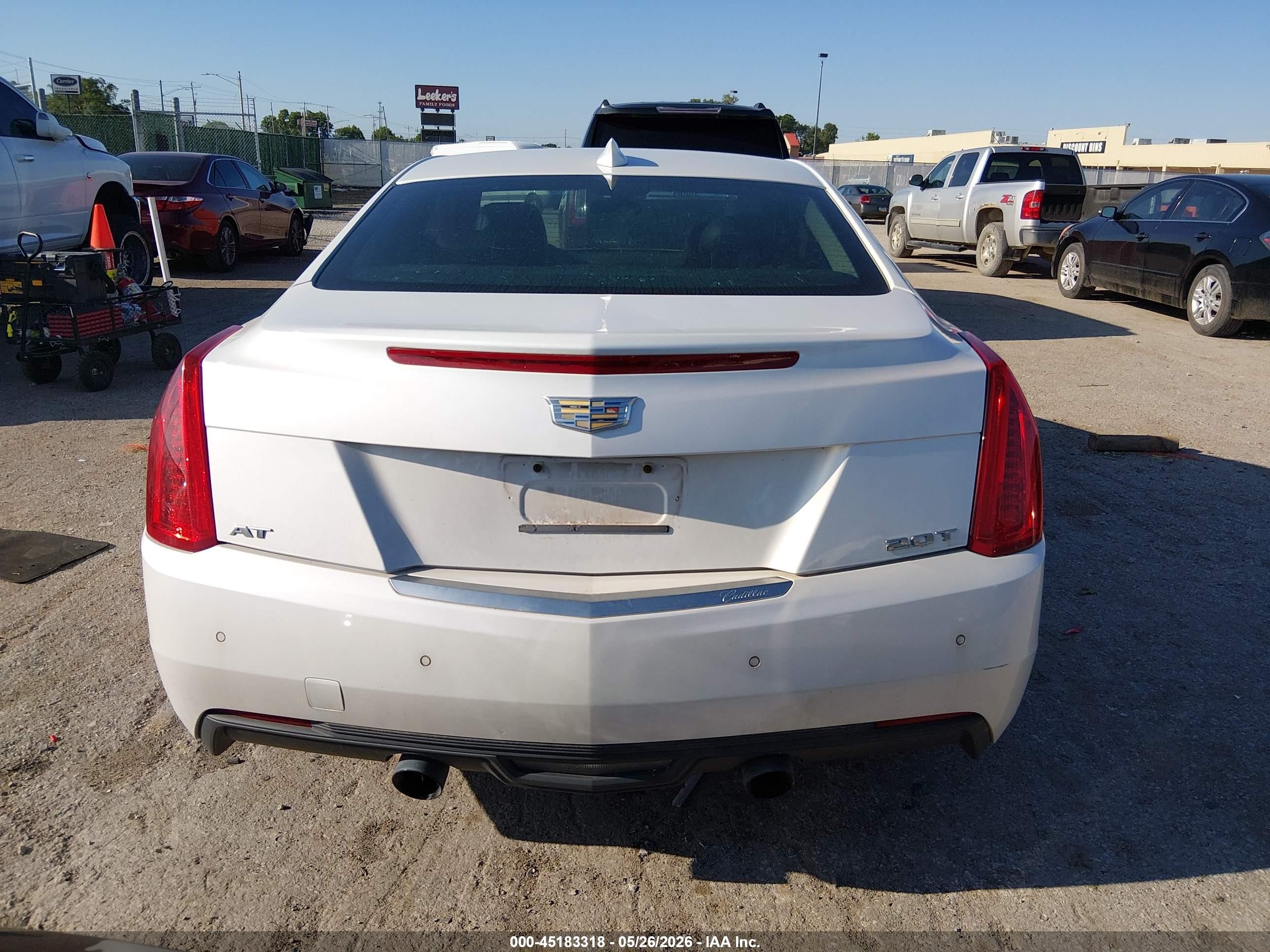 2015 Cadillac Ats Luxury White vin: 1G6AB1RX5F0114379