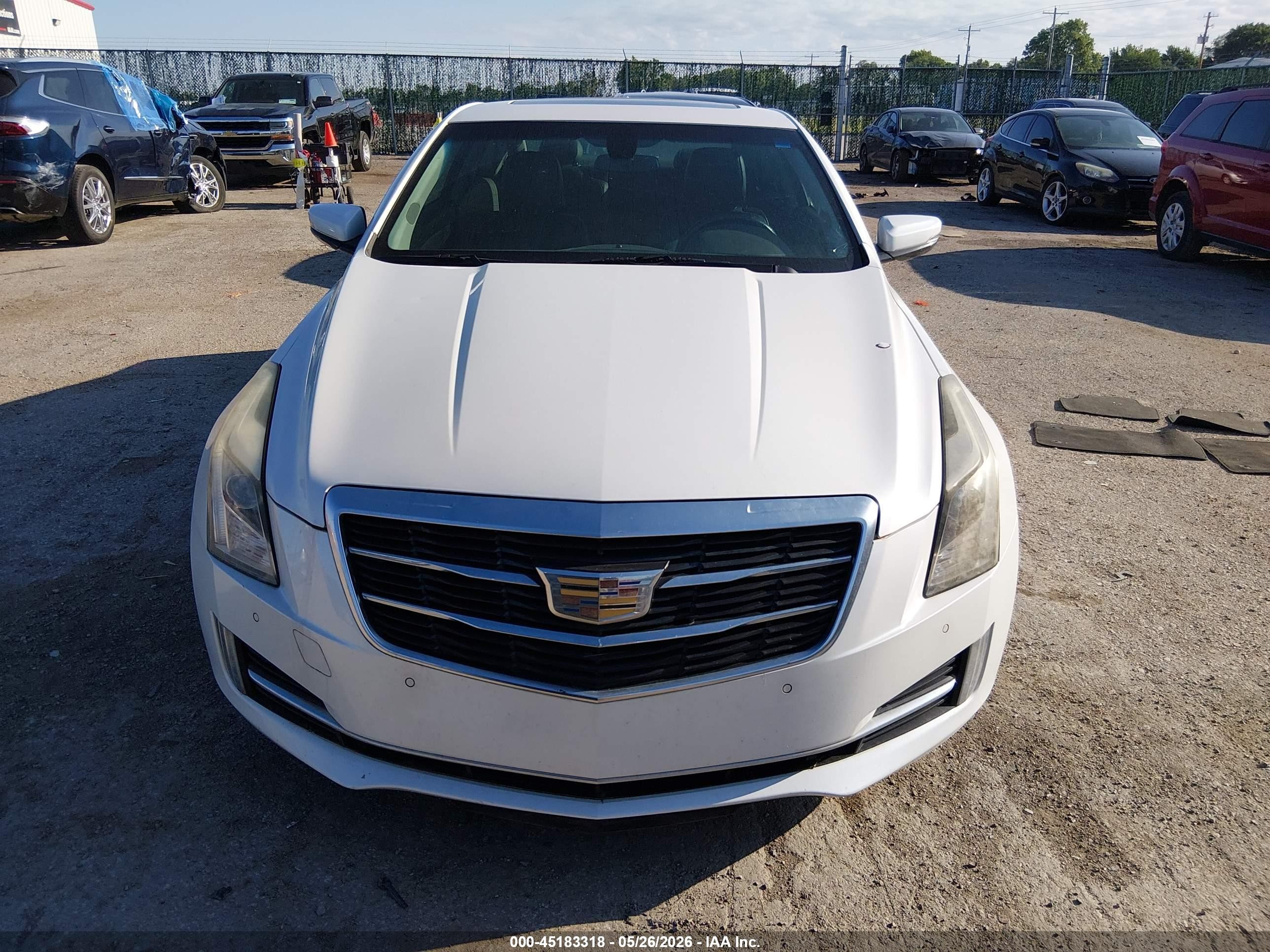 2015 Cadillac Ats Luxury White vin: 1G6AB1RX5F0114379