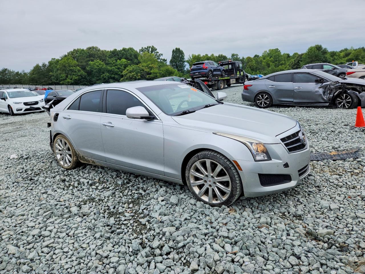 2014 Cadillac Ats Luxury Silver vin: 1G6AB5R36E0146406