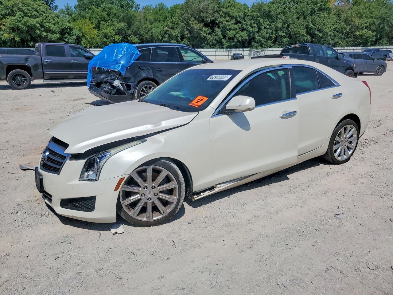 2014 Cadillac Ats Luxury White vin: 1G6AB5R38E0108675