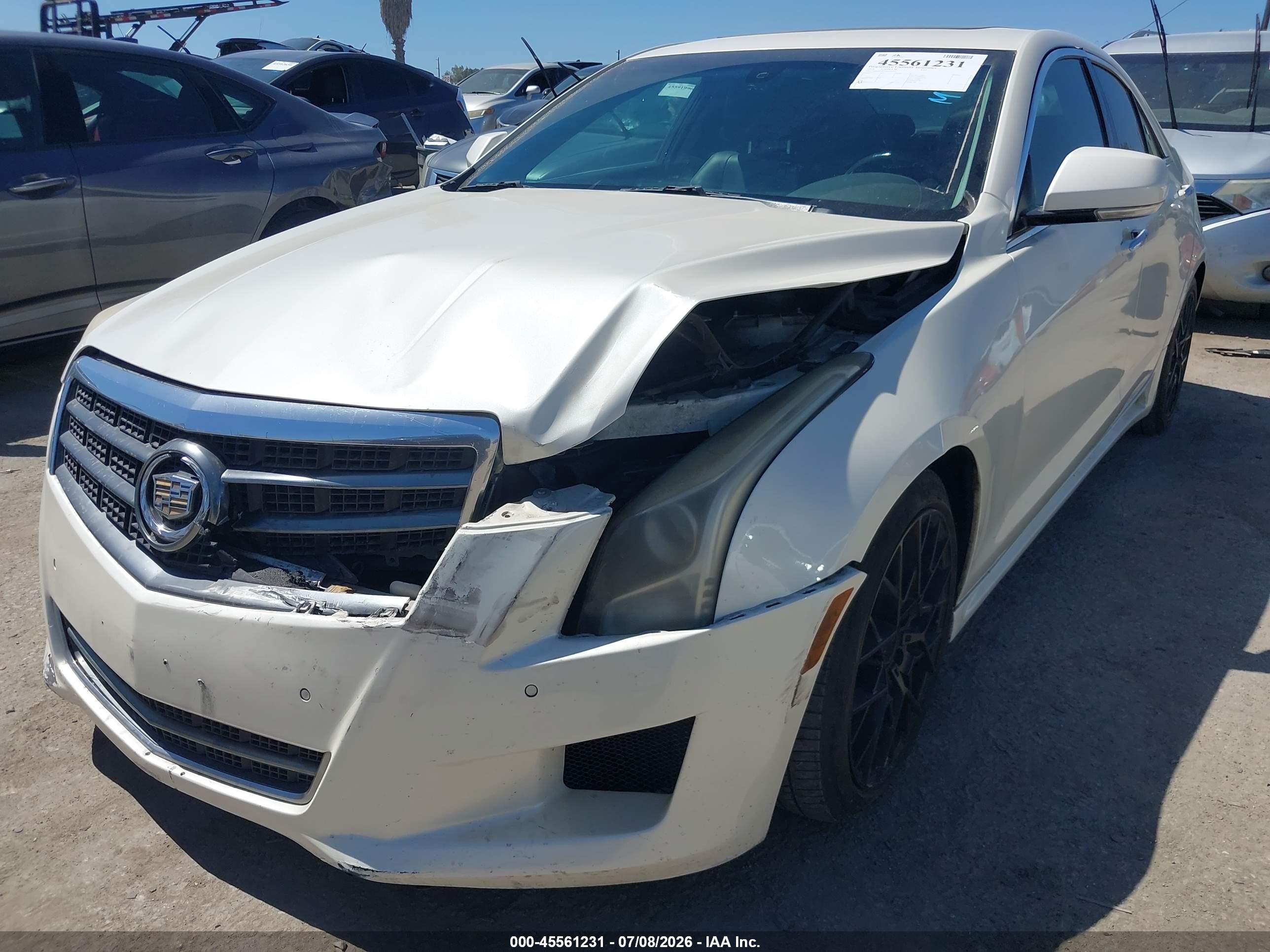2014 Cadillac Ats Luxury White vin: 1G6AB5R3XE0101016