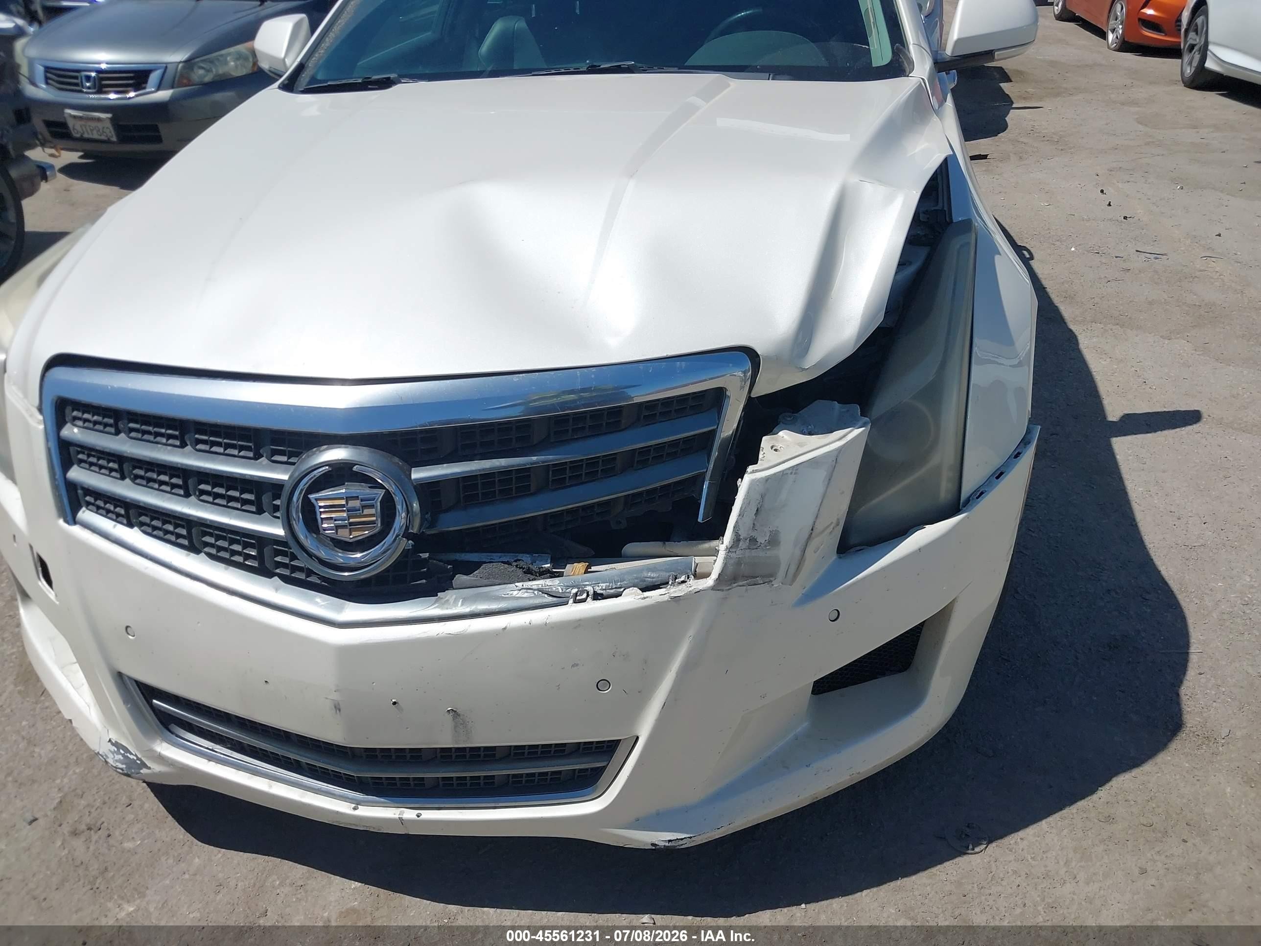 2014 Cadillac Ats Luxury White vin: 1G6AB5R3XE0101016