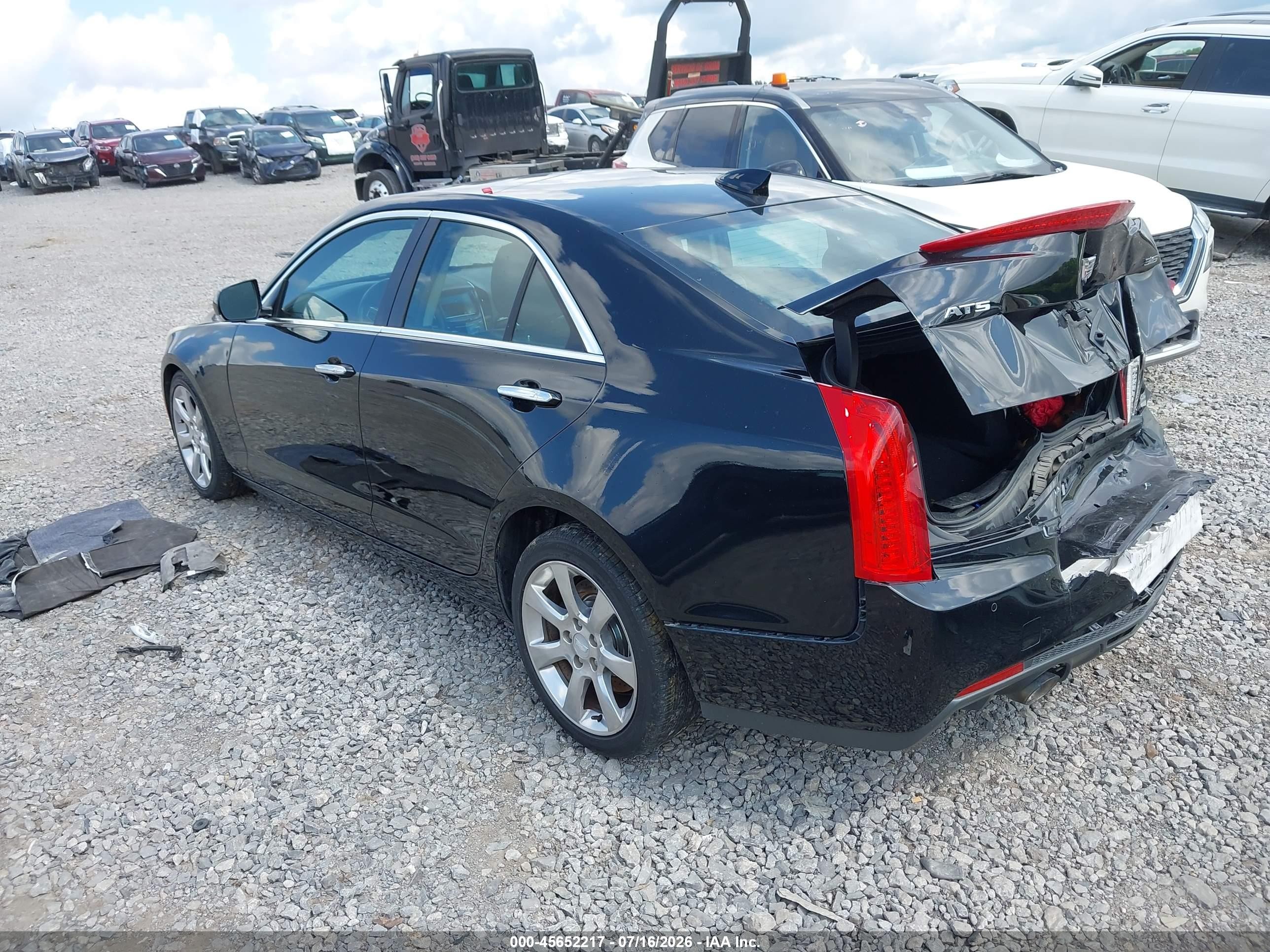 2015 Cadillac Ats Luxury Black vin: 1G6AB5R3XF0128198