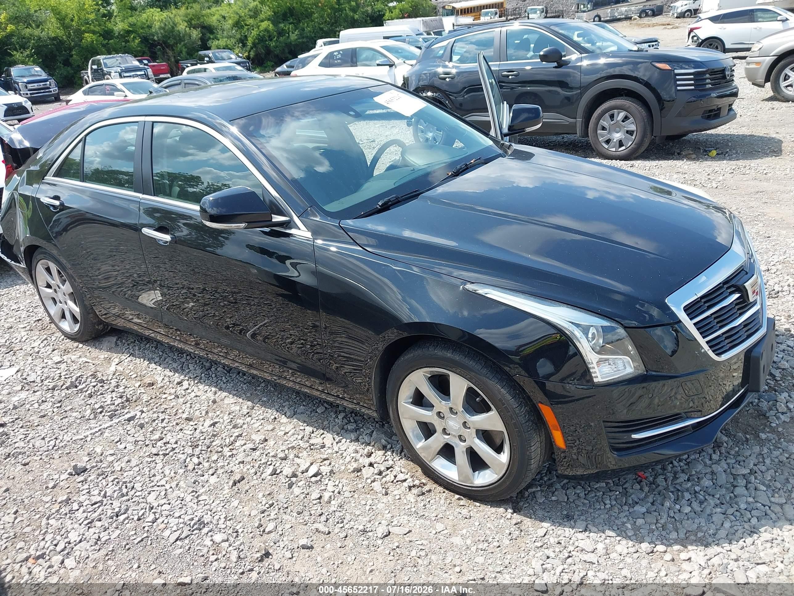 2015 Cadillac Ats Luxury Black vin: 1G6AB5R3XF0128198