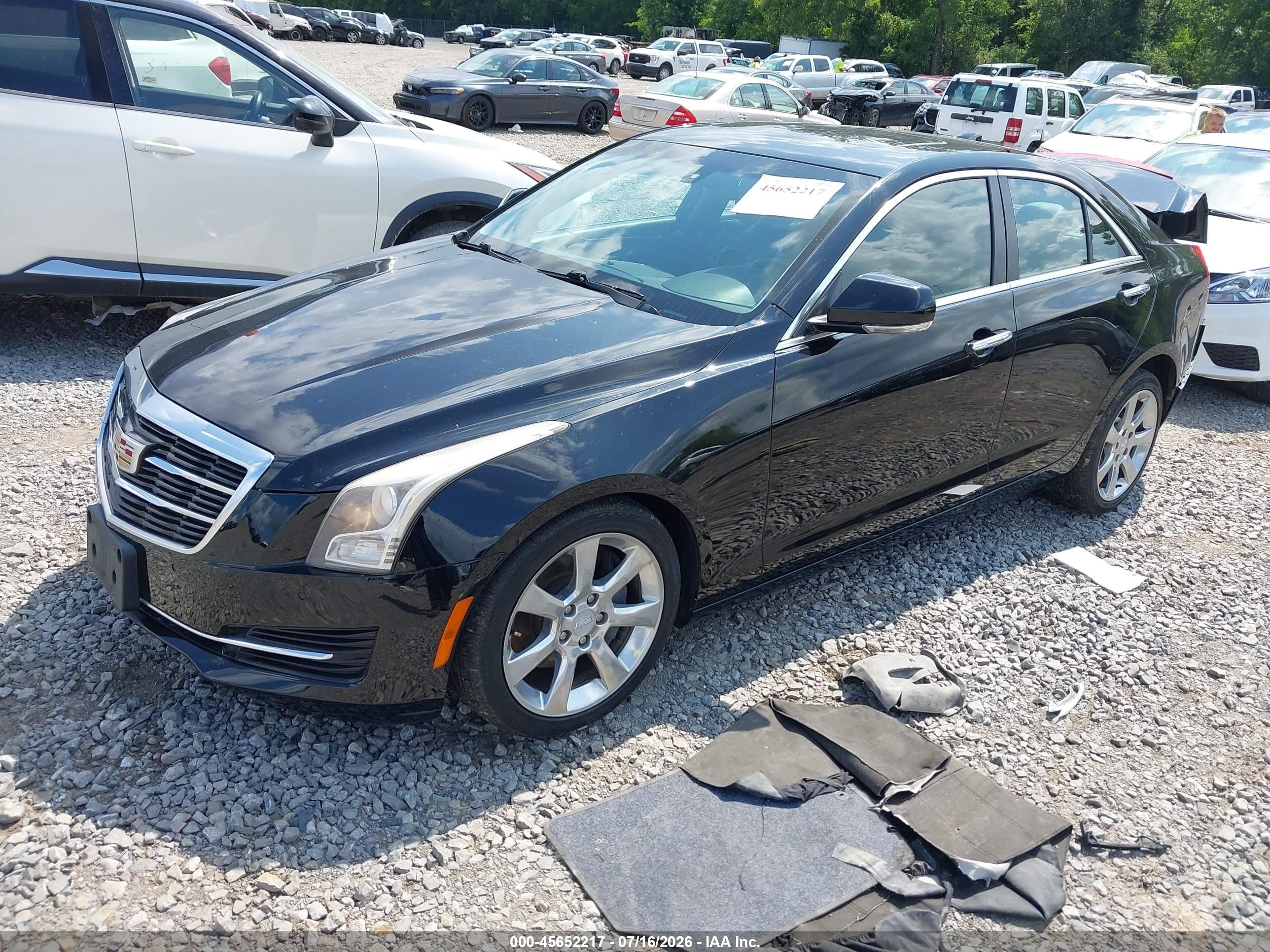 2015 Cadillac Ats Luxury Black vin: 1G6AB5R3XF0128198