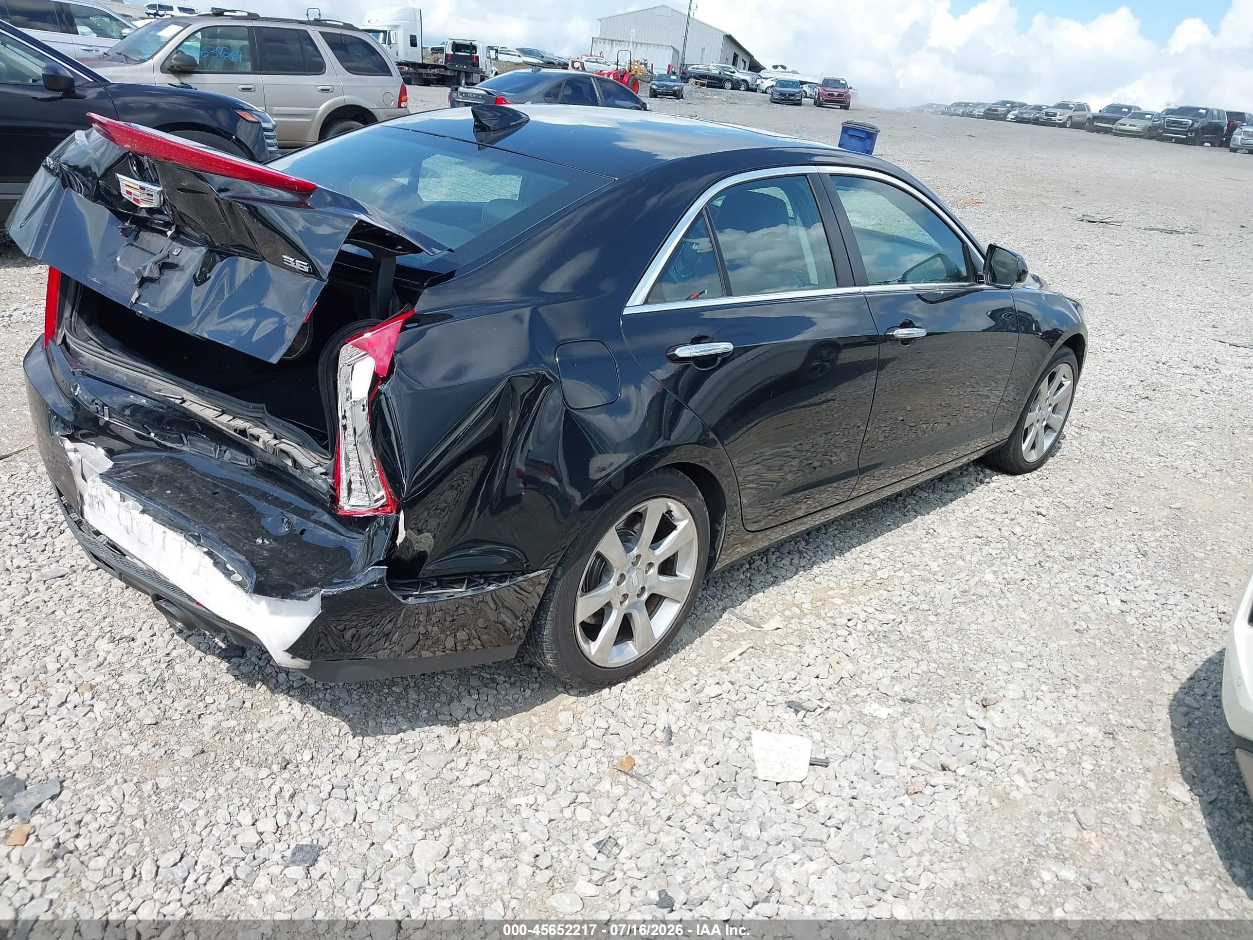 2015 Cadillac Ats Luxury Black vin: 1G6AB5R3XF0128198