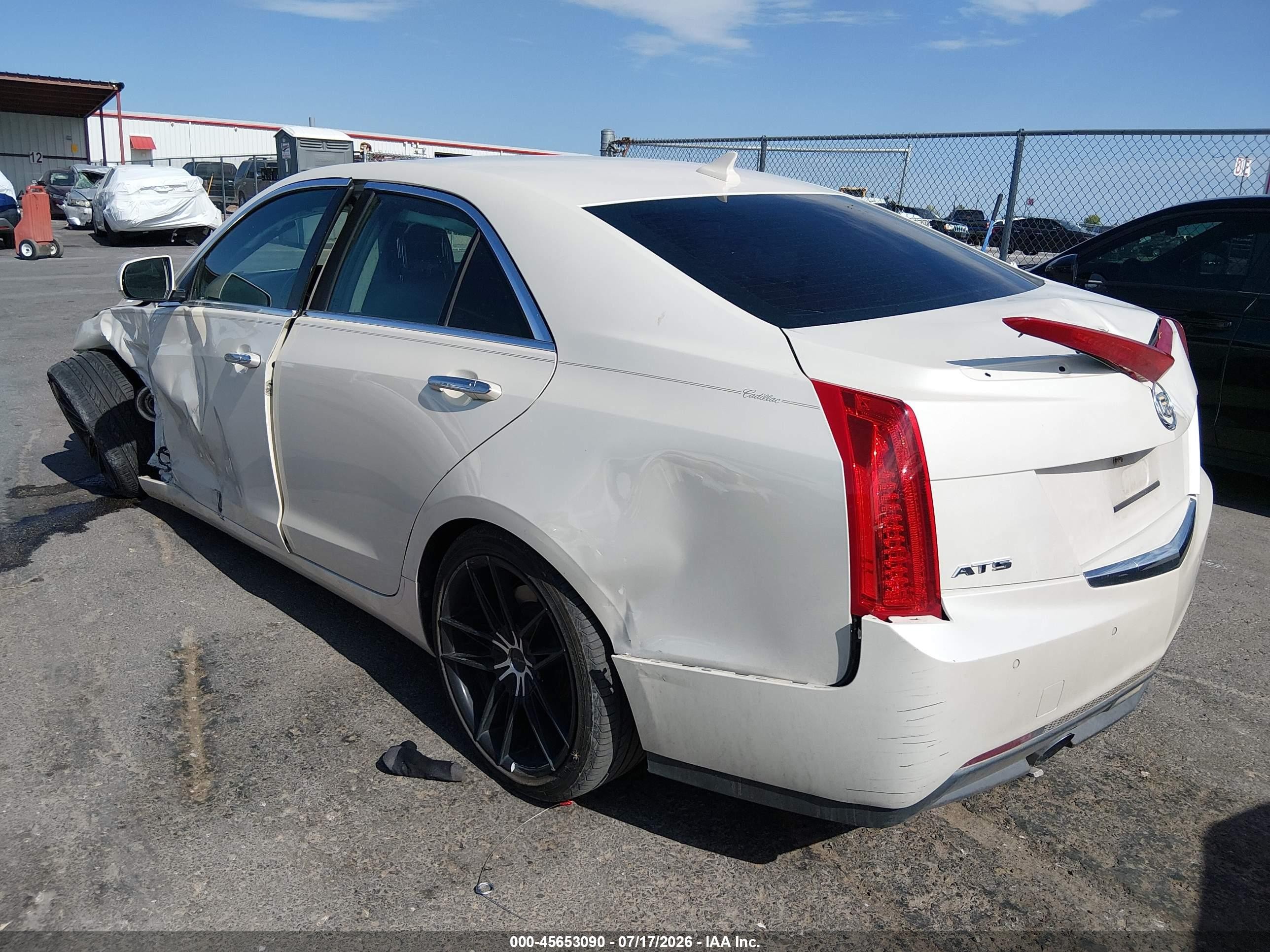 2013 Cadillac Ats Luxury White vin: 1G6AB5RA0D0120266