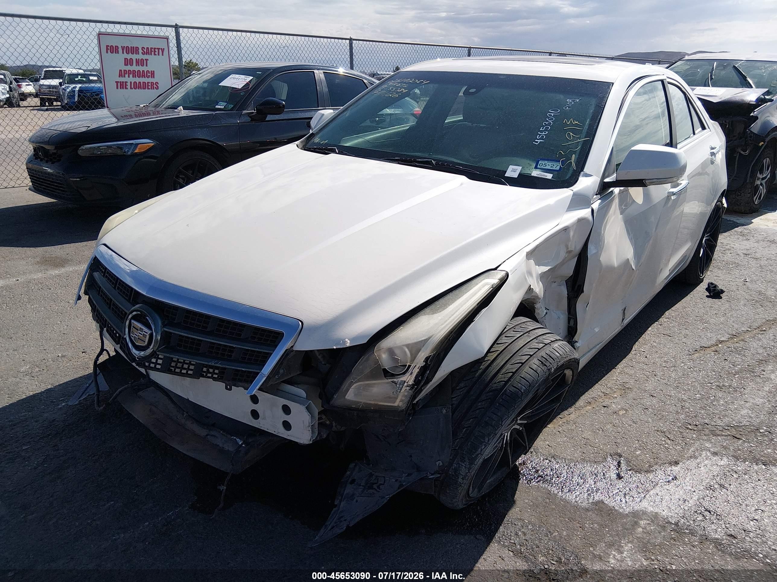 2013 Cadillac Ats Luxury White vin: 1G6AB5RA0D0120266