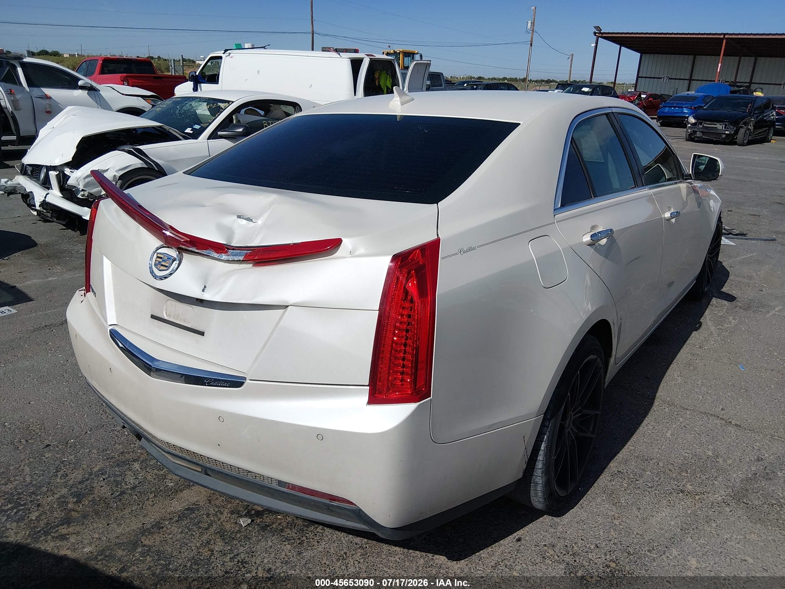 2013 Cadillac Ats Luxury White vin: 1G6AB5RA0D0120266