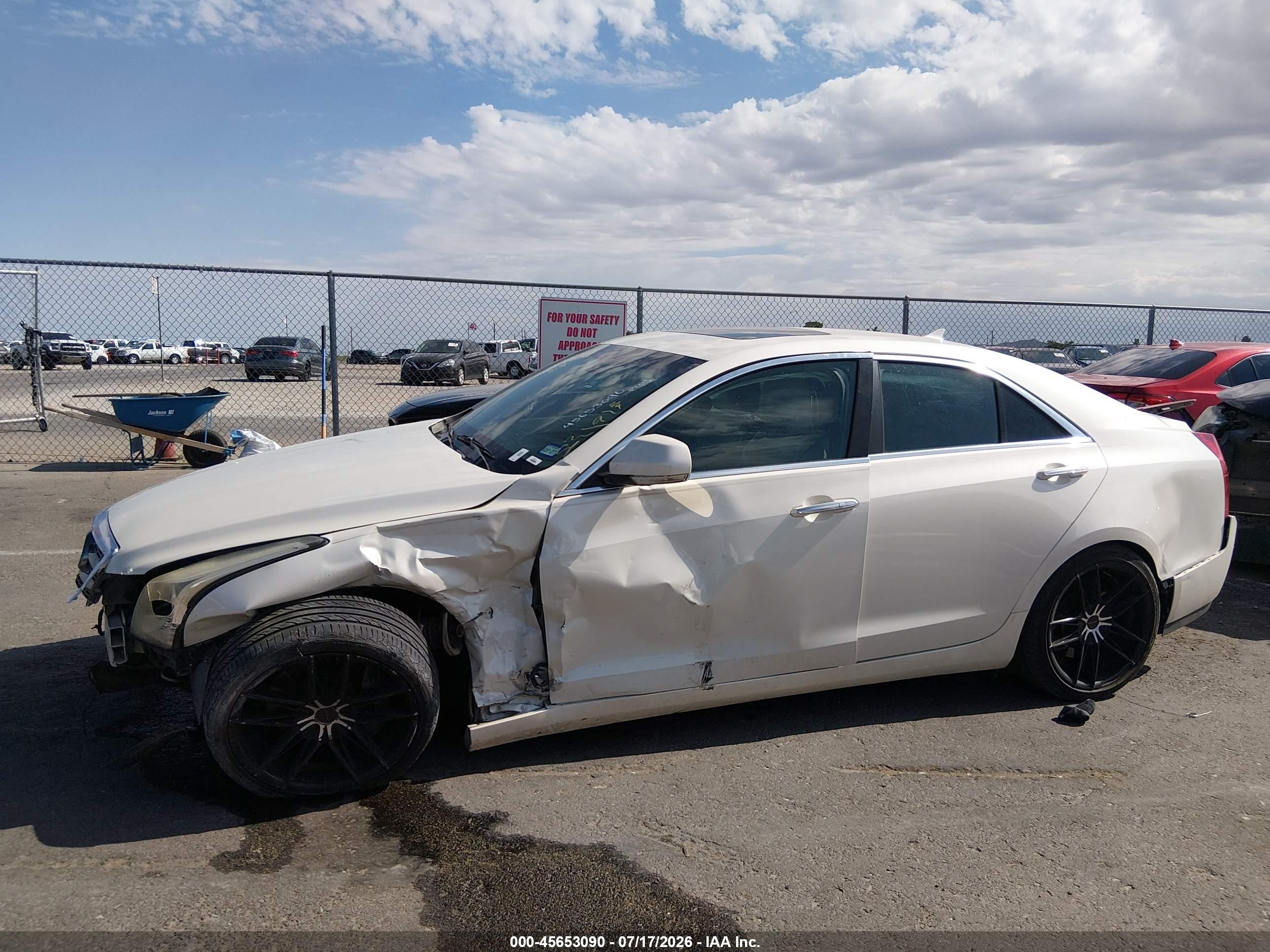 2013 Cadillac Ats Luxury White vin: 1G6AB5RA0D0120266