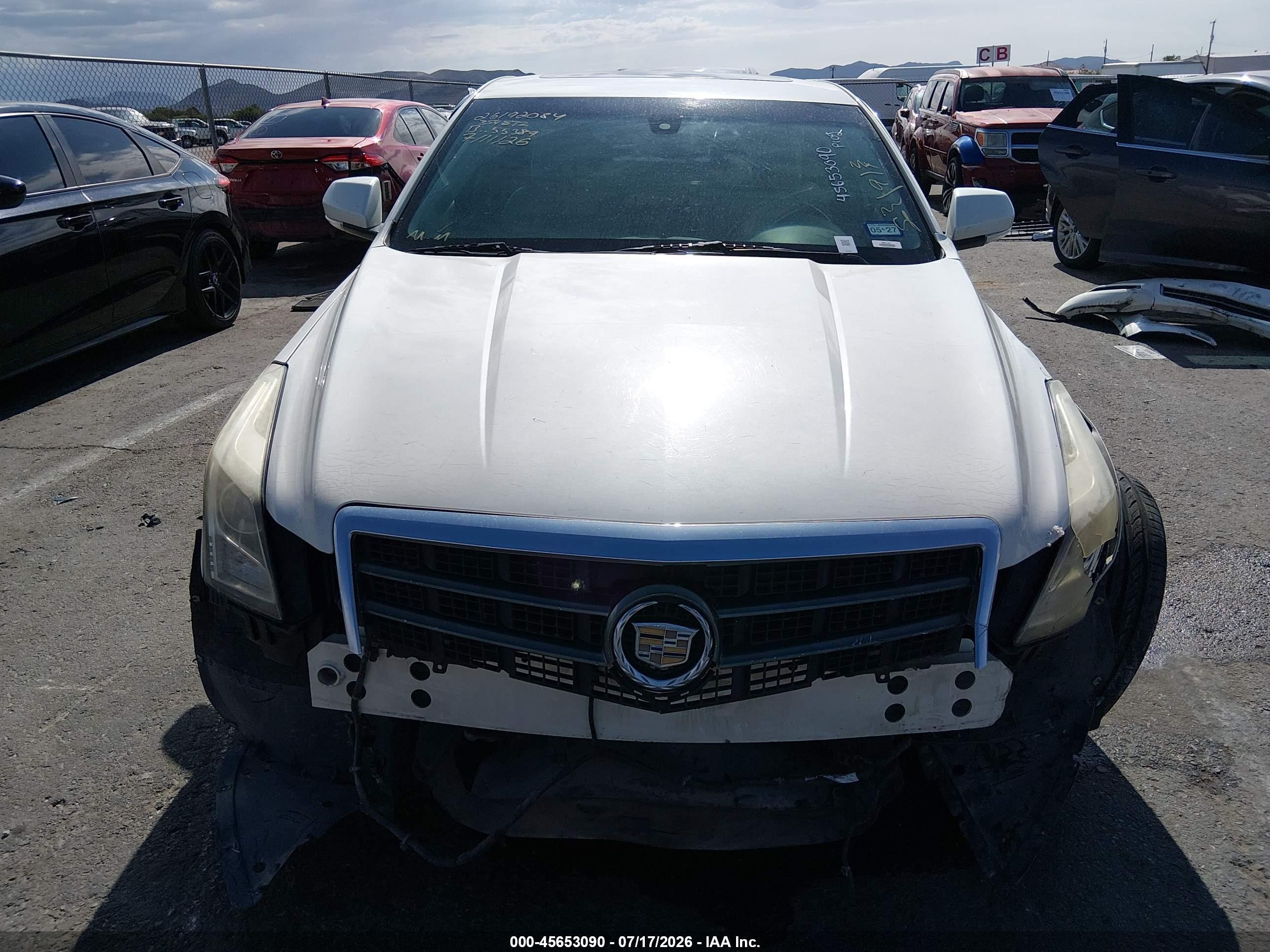 2013 Cadillac Ats Luxury White vin: 1G6AB5RA0D0120266