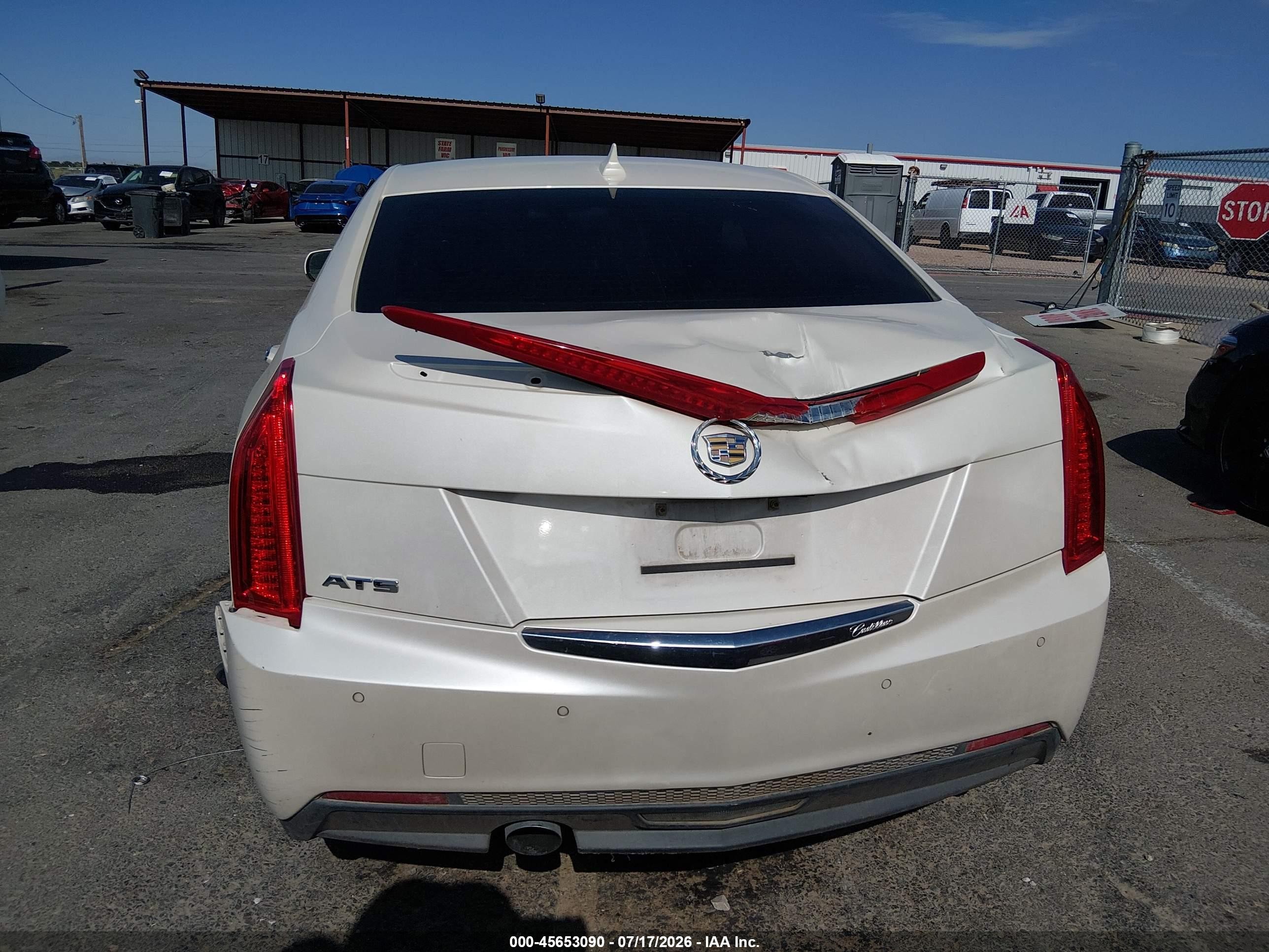2013 Cadillac Ats Luxury White vin: 1G6AB5RA0D0120266