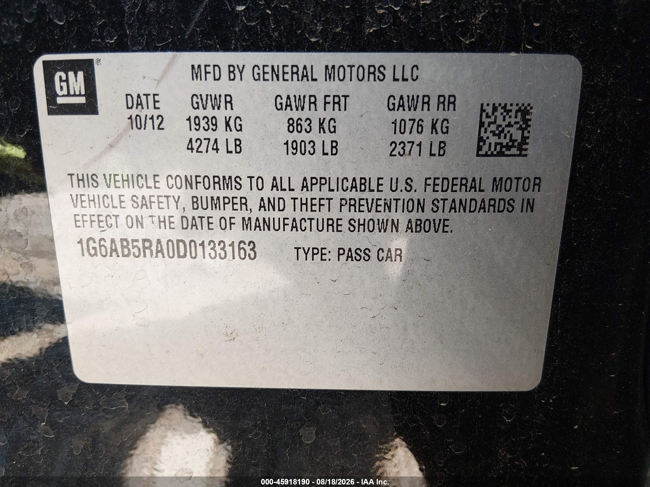 2013 Cadillac Ats Luxury Black vin: 1G6AB5RA0D0133163