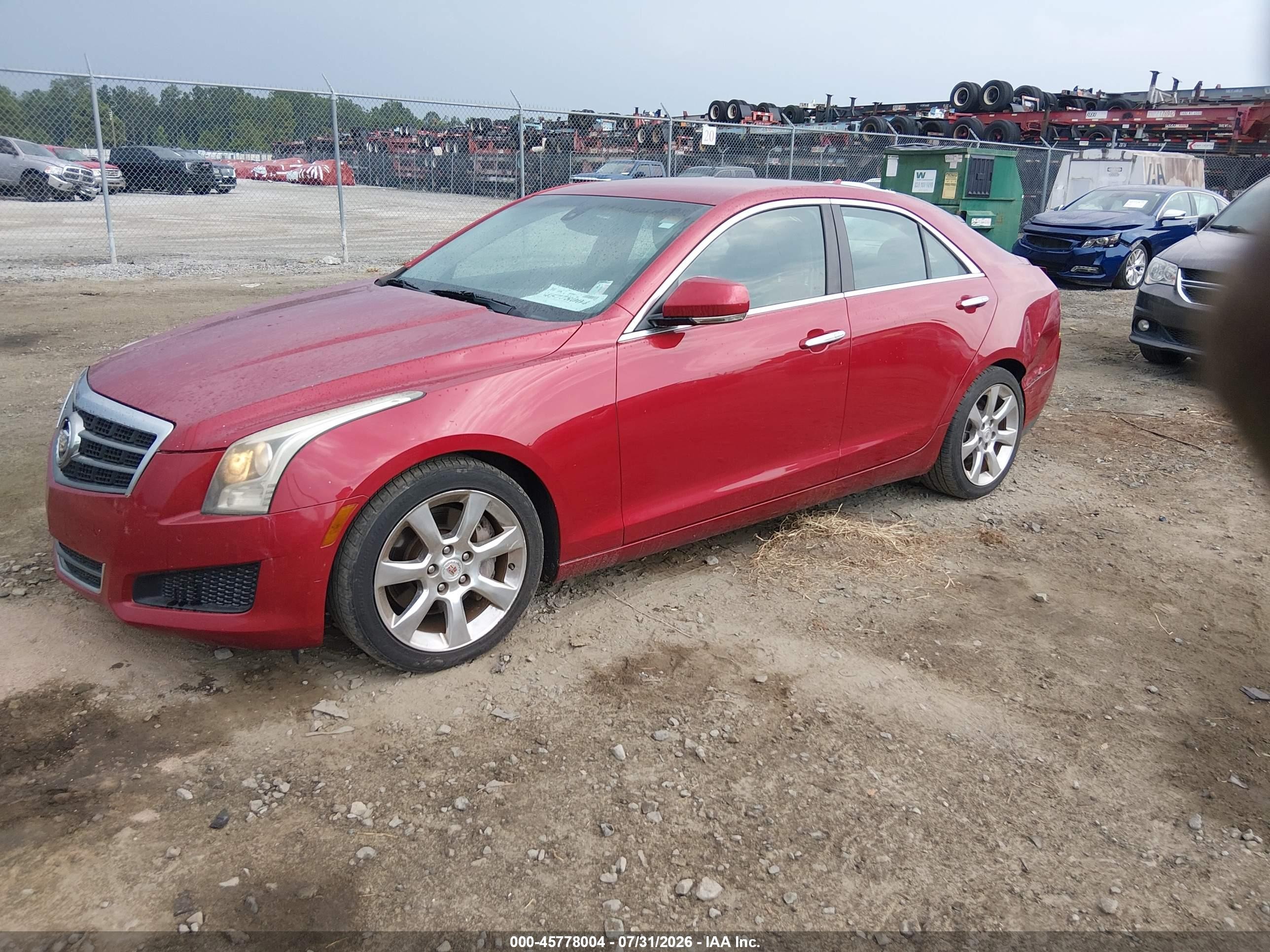 2013 Cadillac Ats Luxury Red vin: 1G6AB5RA0D0162663