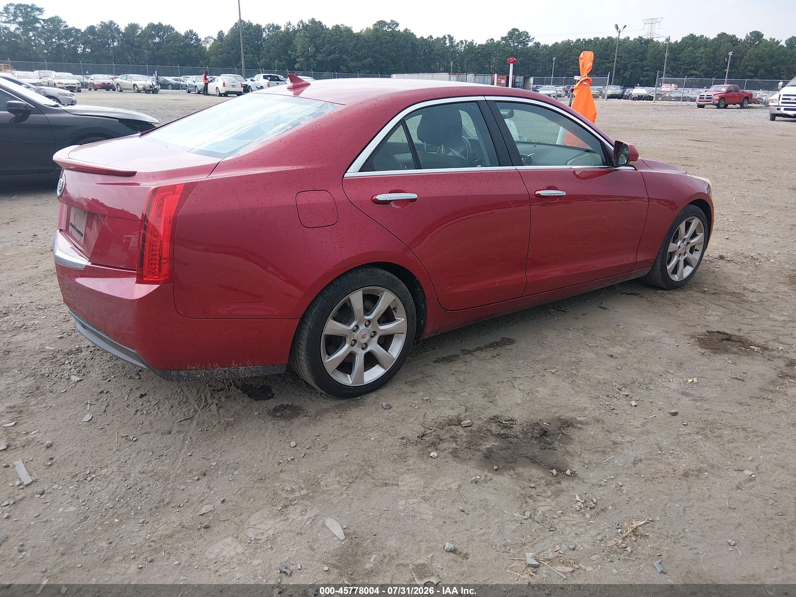 2013 Cadillac Ats Luxury Red vin: 1G6AB5RA0D0162663