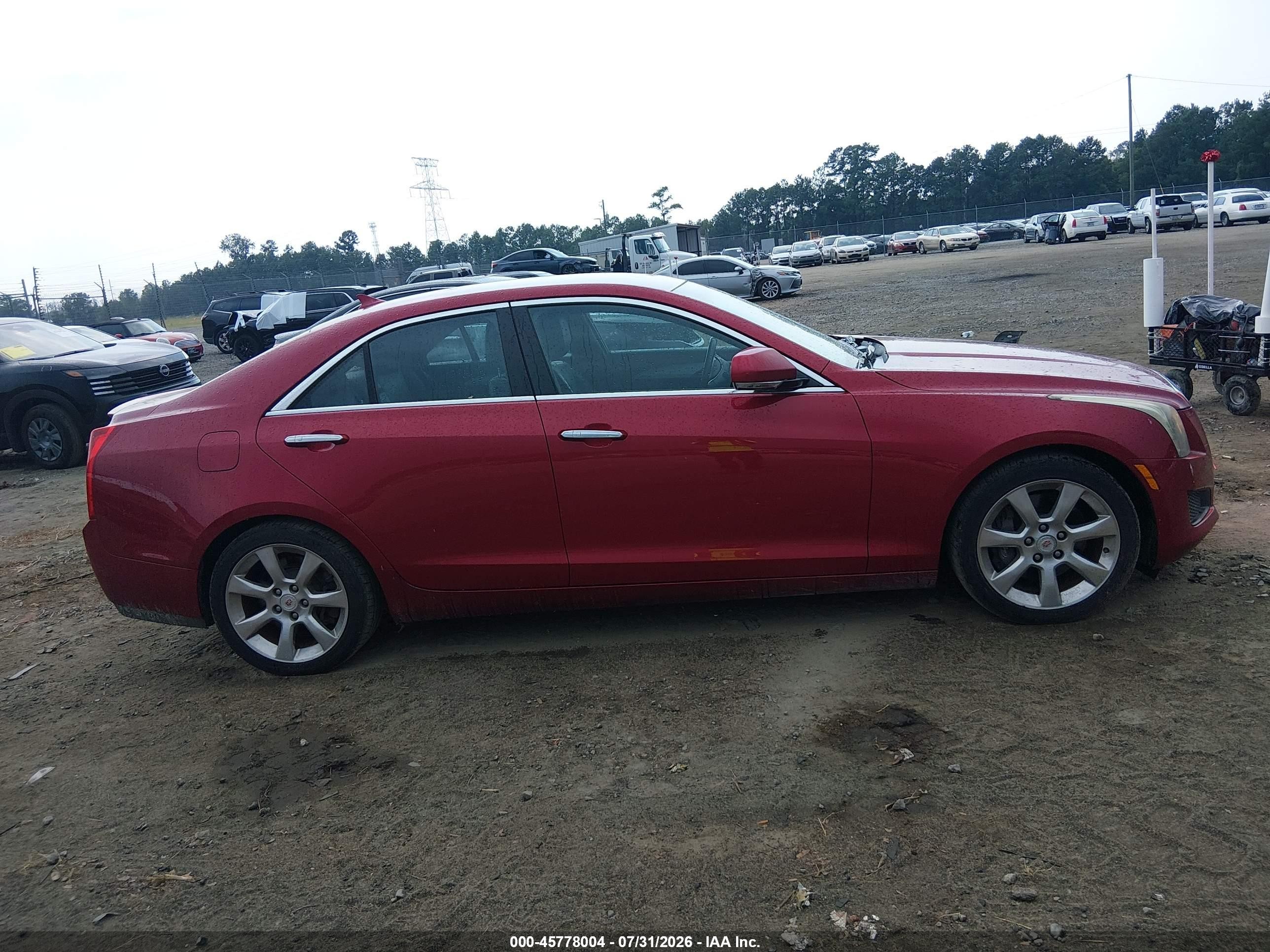 2013 Cadillac Ats Luxury Red vin: 1G6AB5RA0D0162663