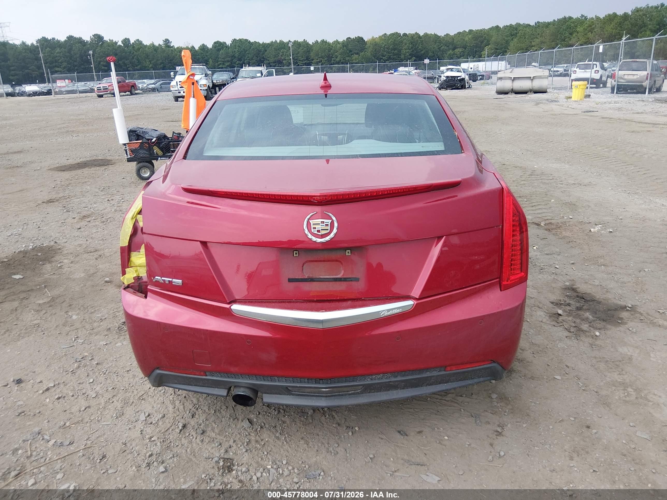 2013 Cadillac Ats Luxury Red vin: 1G6AB5RA0D0162663