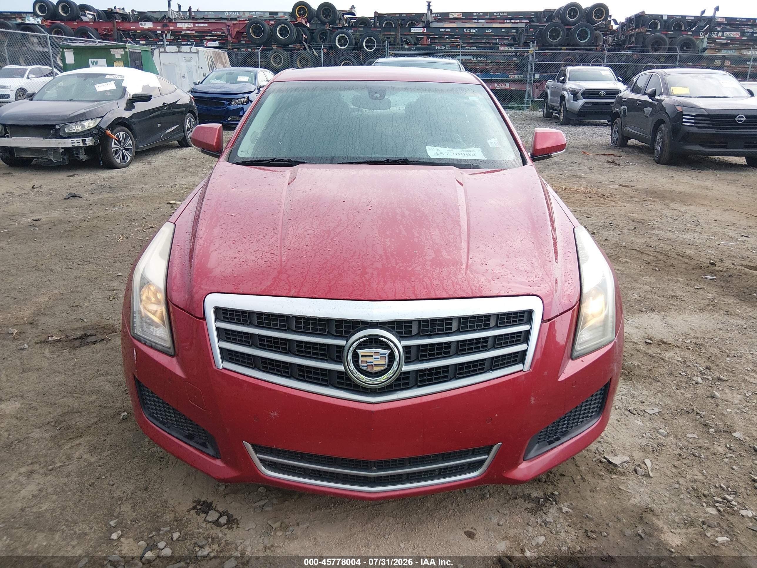 2013 Cadillac Ats Luxury Red vin: 1G6AB5RA0D0162663