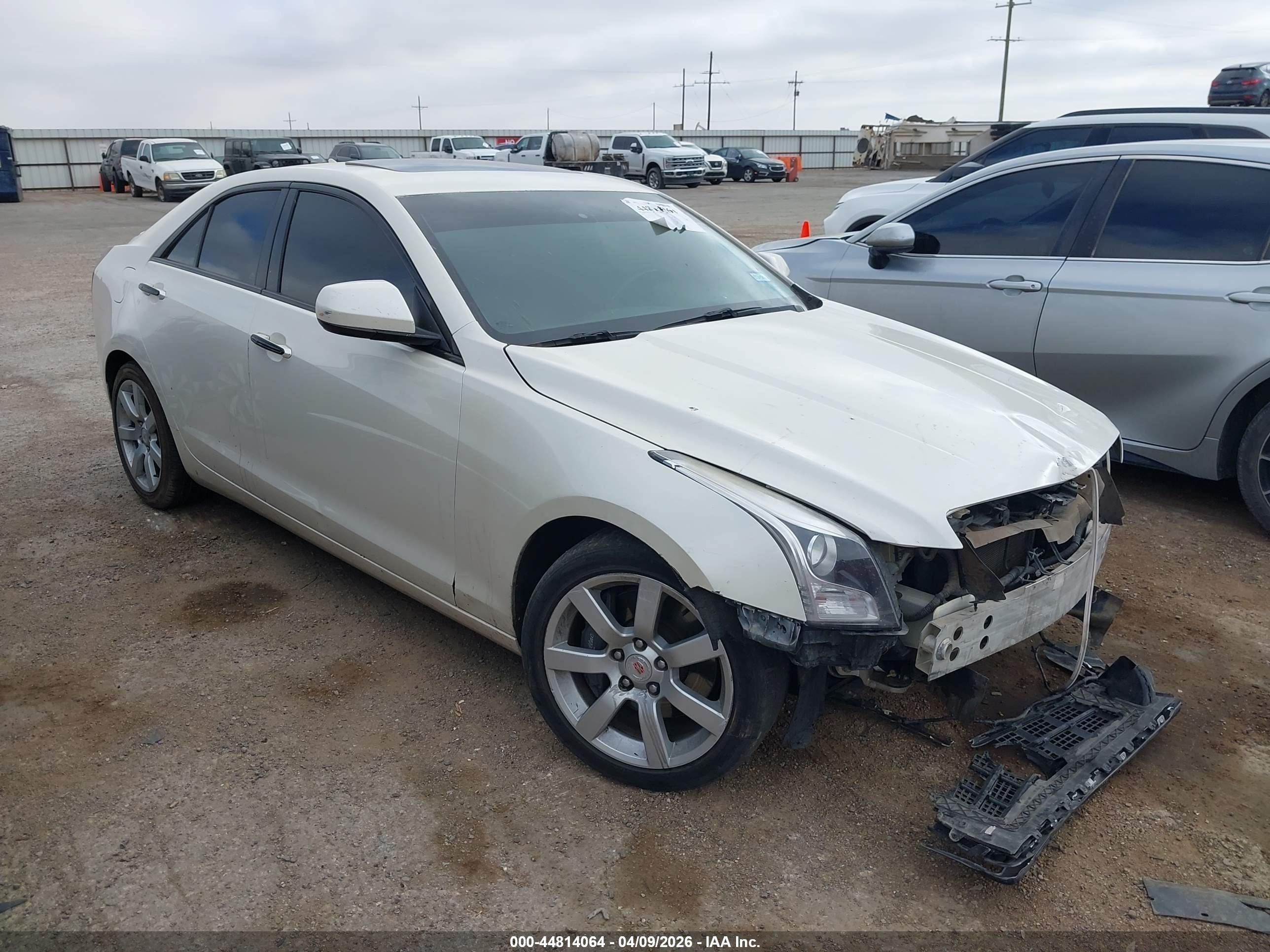 2013 Cadillac Ats Luxury White vin: 1G6AB5RA1D0177575