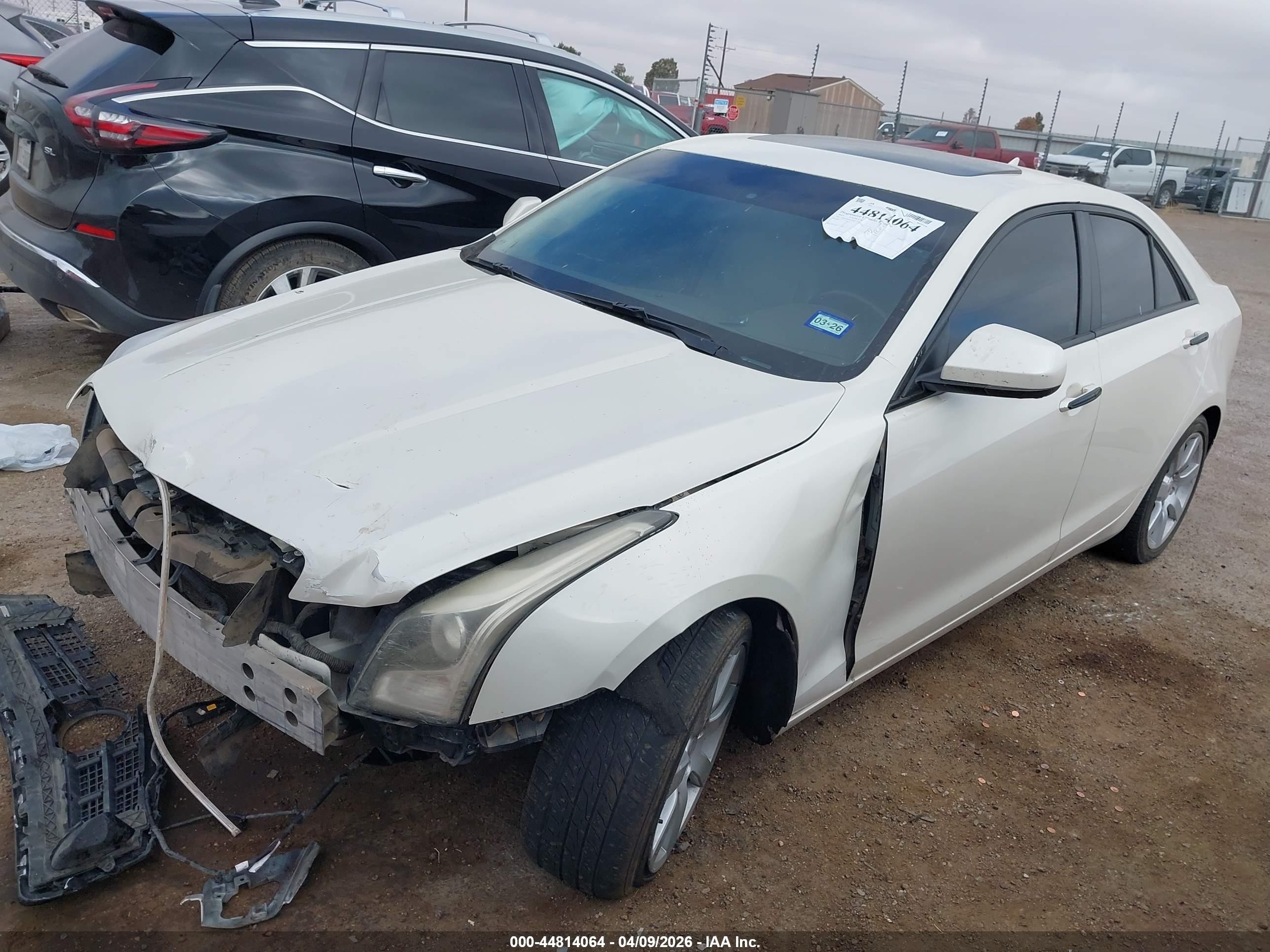 2013 Cadillac Ats Luxury White vin: 1G6AB5RA1D0177575