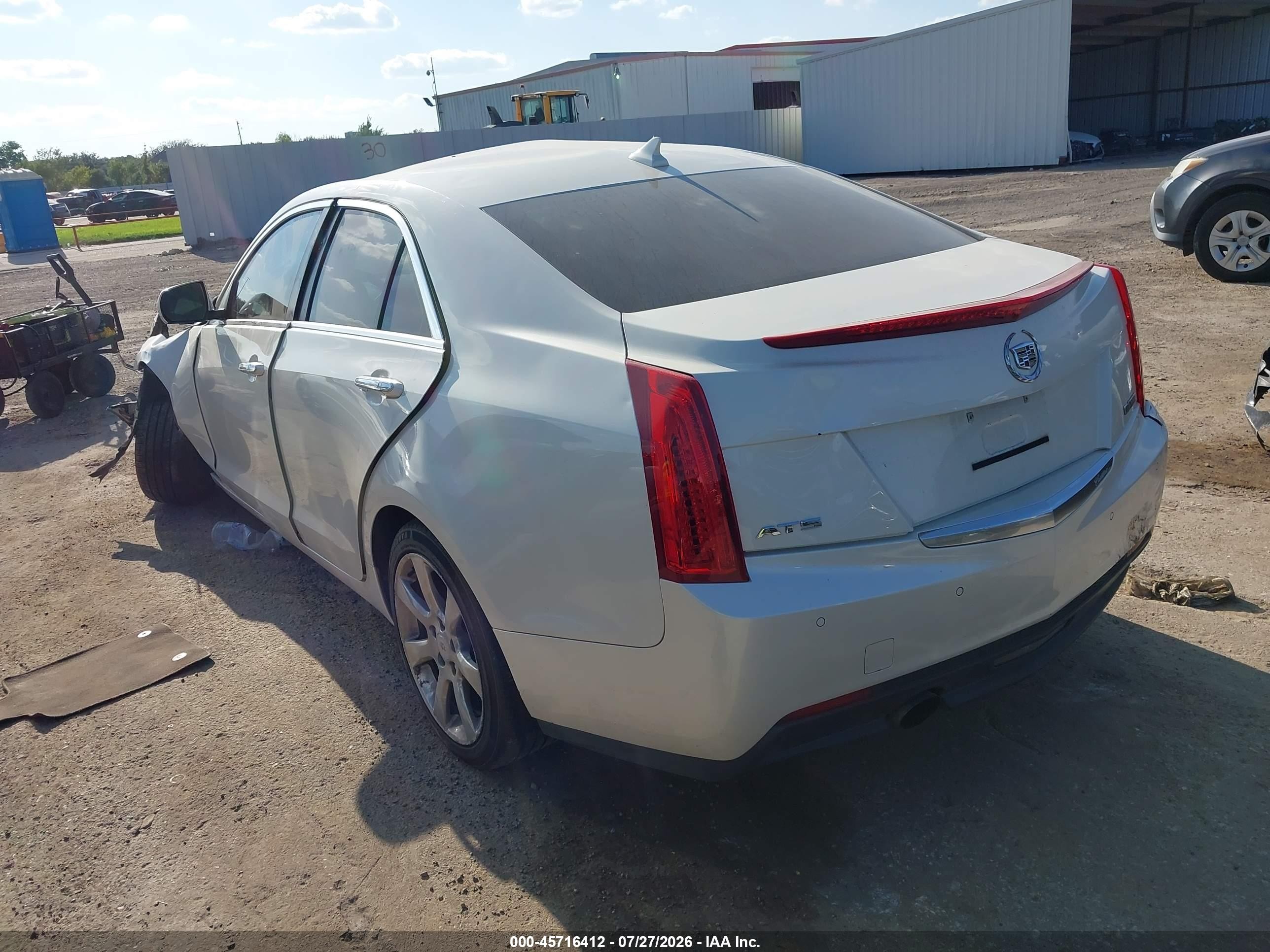 2014 Cadillac Ats Luxury White vin: 1G6AB5RA1E0155058