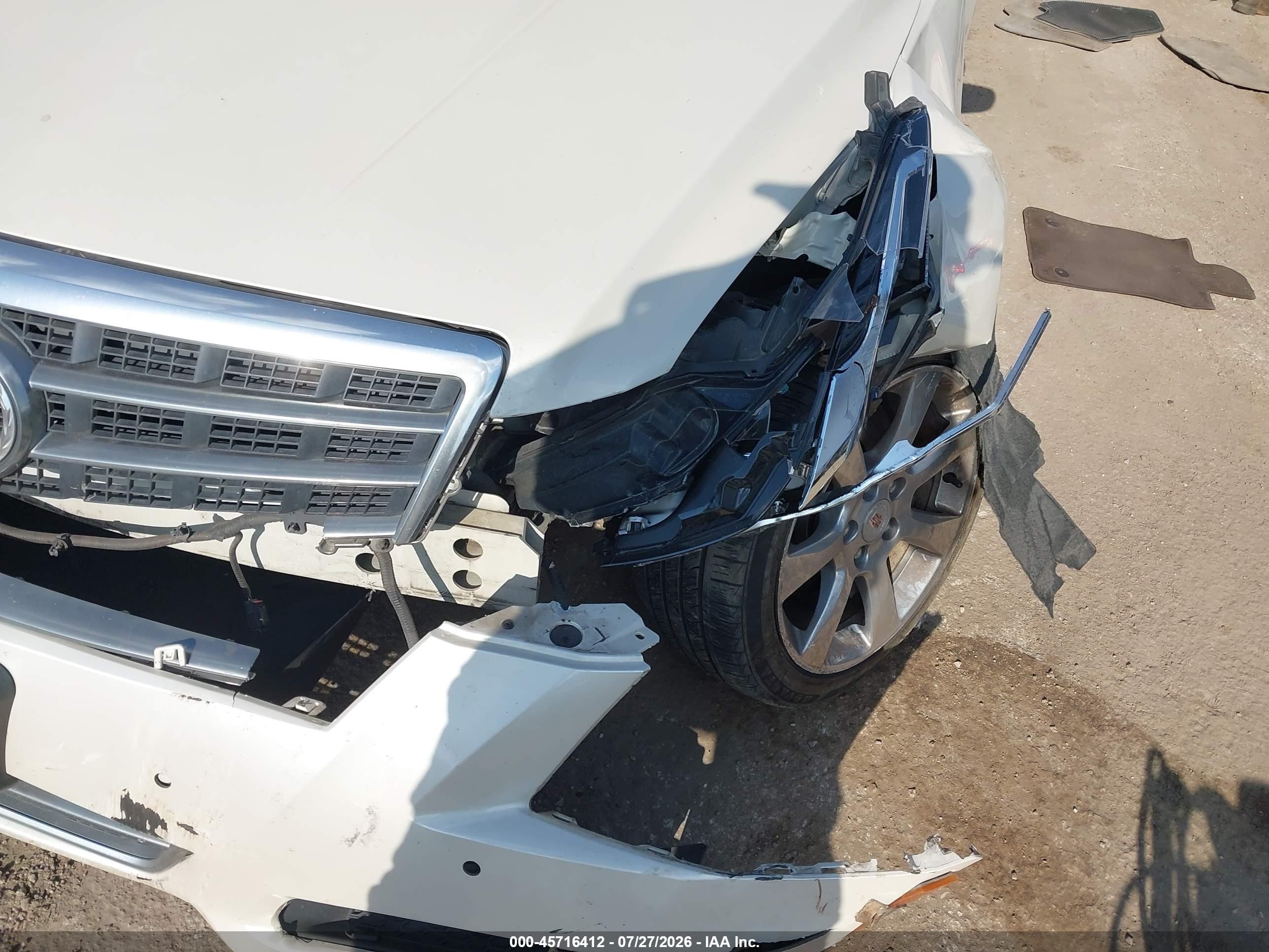 2014 Cadillac Ats Luxury White vin: 1G6AB5RA1E0155058