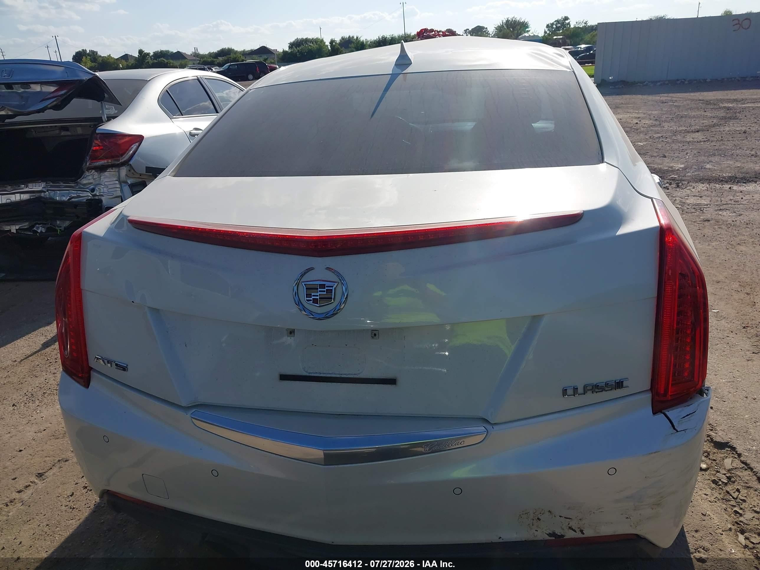2014 Cadillac Ats Luxury White vin: 1G6AB5RA1E0155058
