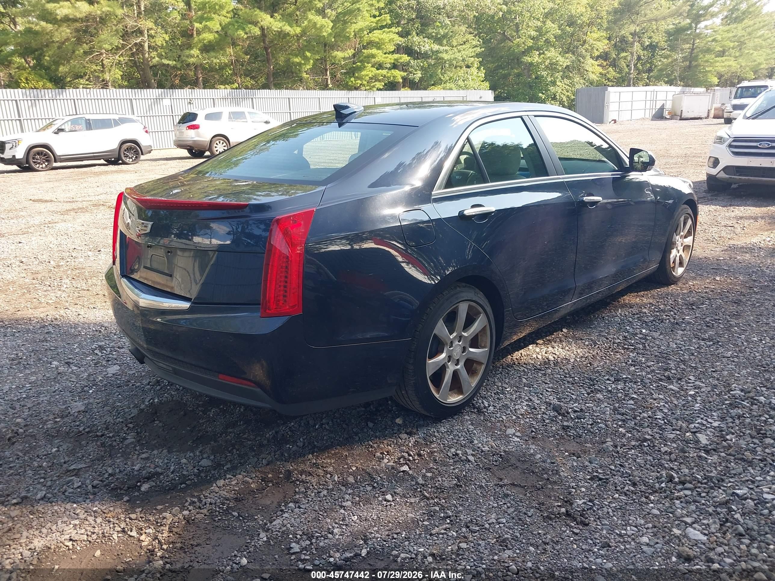 2015 Cadillac Ats Luxury Blue vin: 1G6AB5RA1F0111319