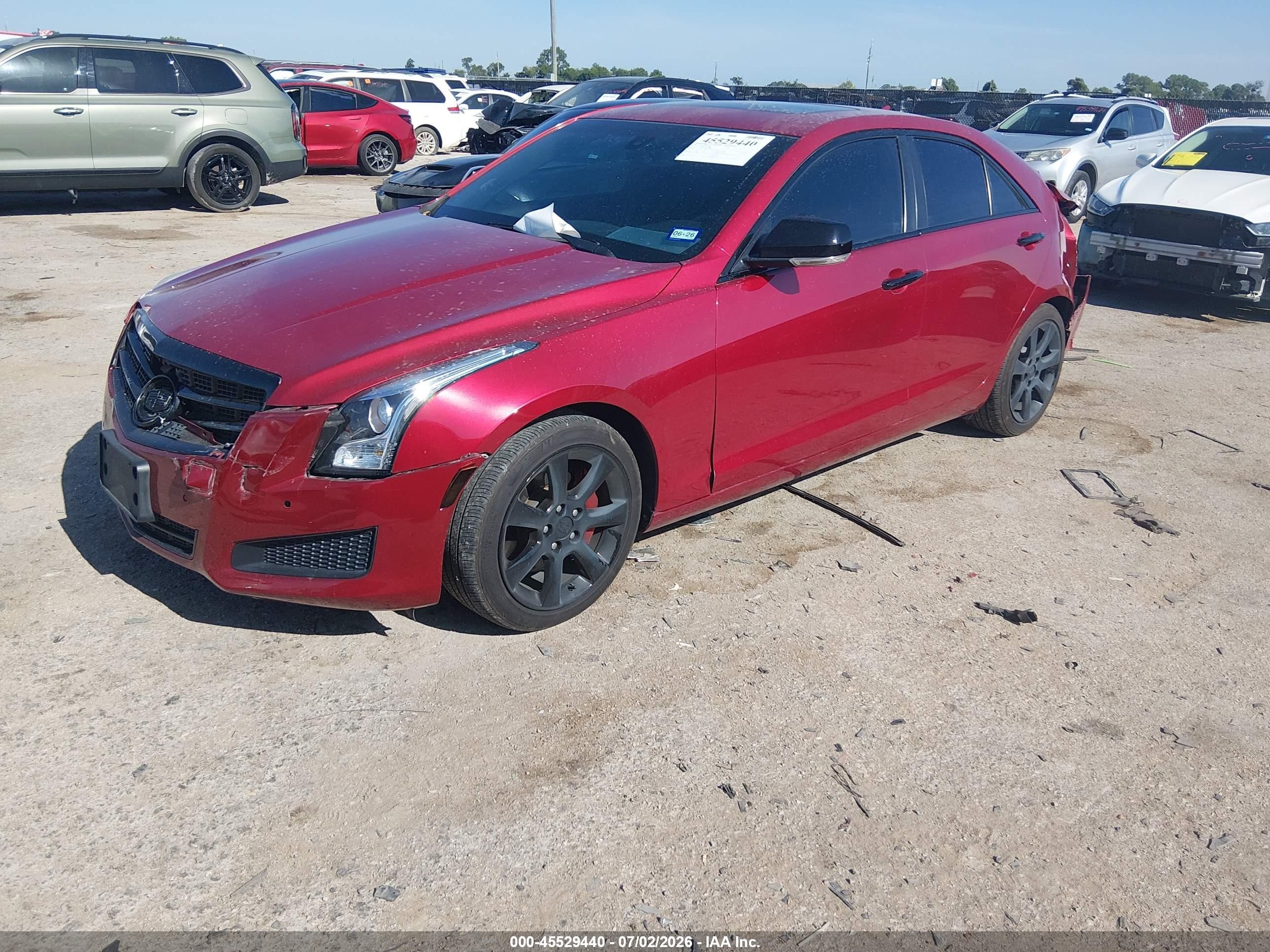 2013 Cadillac Ats Luxury Red vin: 1G6AB5RA2D0136825
