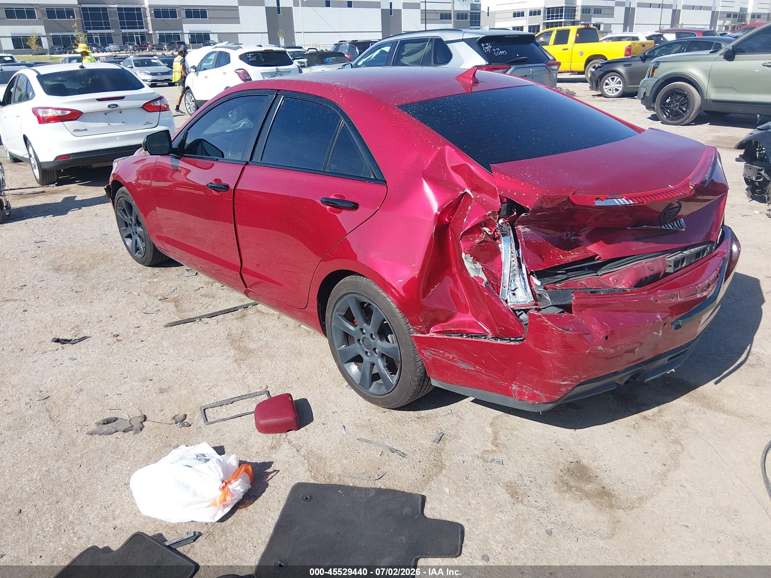 2013 Cadillac Ats Luxury Red vin: 1G6AB5RA2D0136825