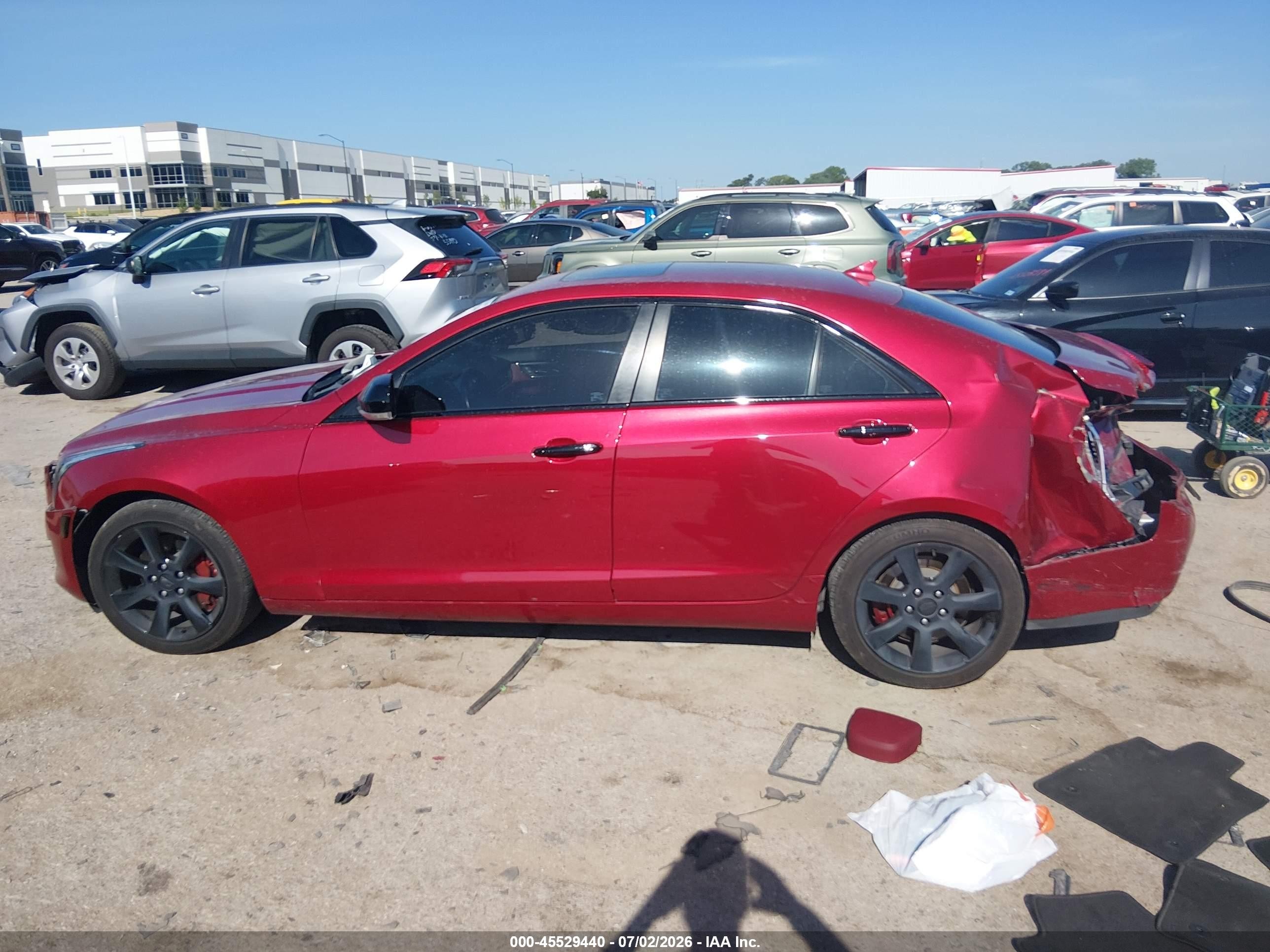 2013 Cadillac Ats Luxury Red vin: 1G6AB5RA2D0136825